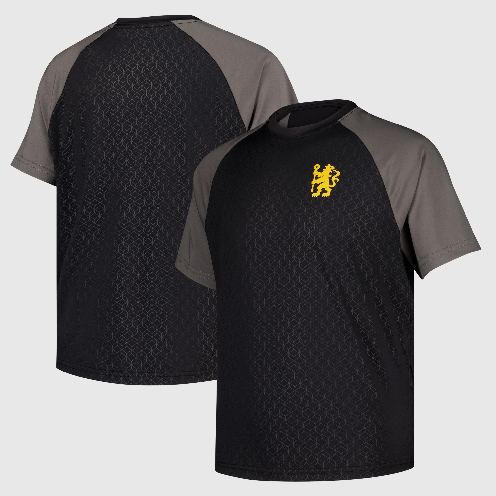 Chelsea Motion Embossed Raglan T-Shirt - Black/Grey - Kids, , rebel_hi-res