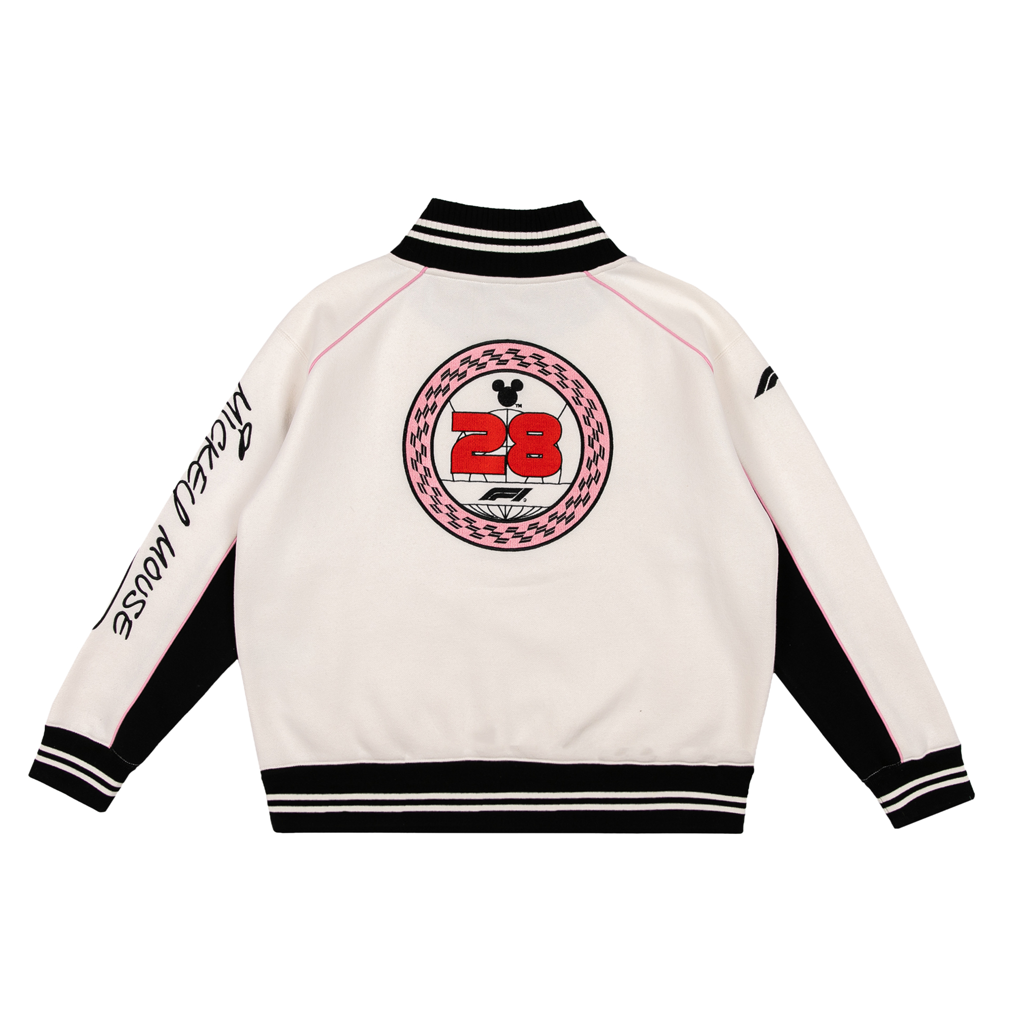 Formula 1 X Disney 1/4 Zip Sweatshirt - Ivory - Womens, , rebel_hi-res