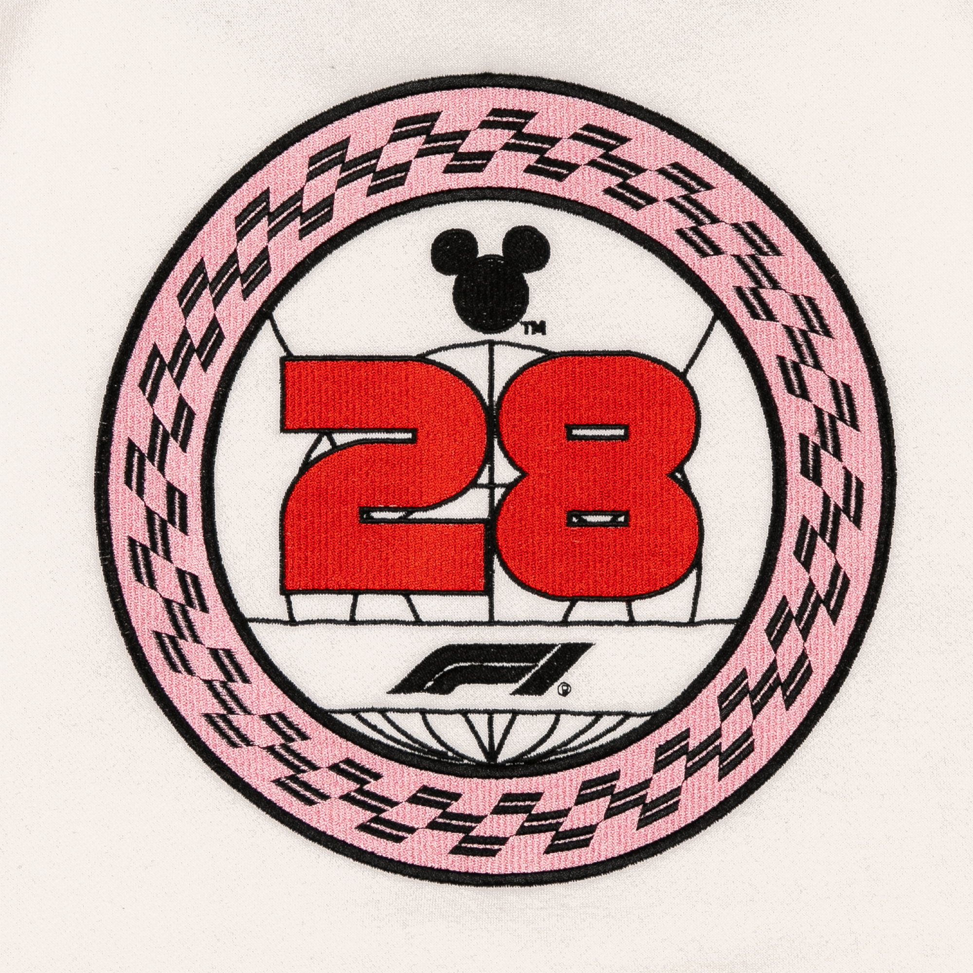Formula 1 X Disney 1/4 Zip Sweatshirt - Ivory - Womens, , rebel_hi-res