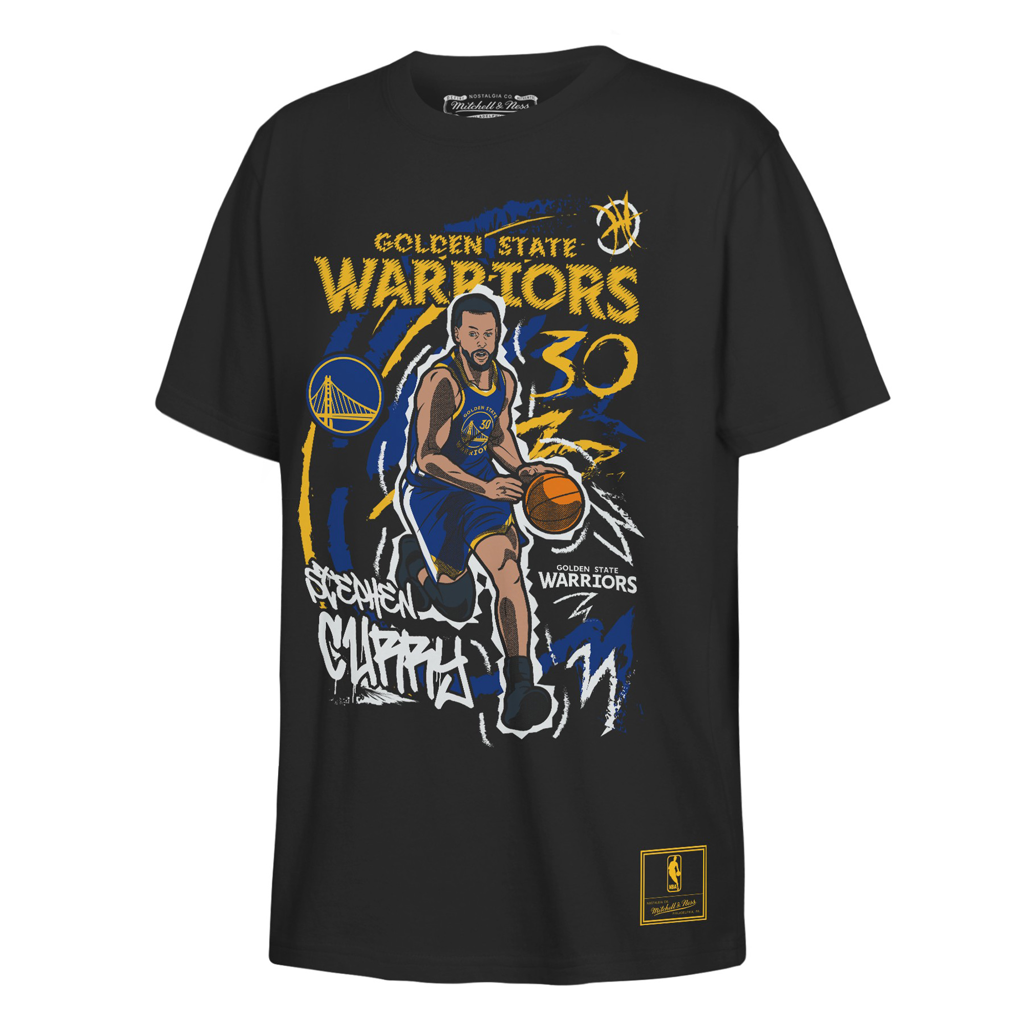 Golden State Warriors Chalked Up T-Shirt - Curry- Youth, , rebel_hi-res