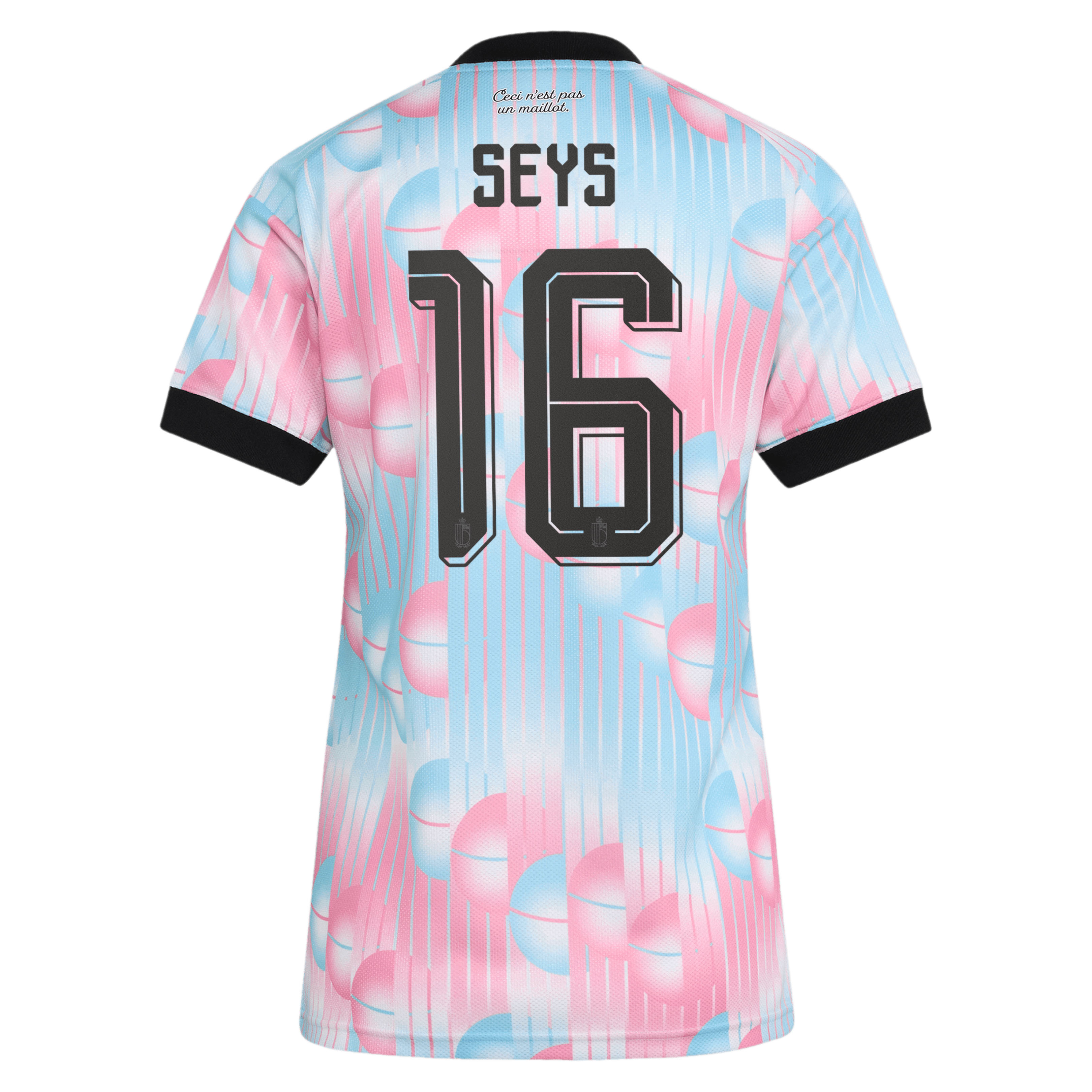 Belgium adidas Away Shirt 2026 - Womens with Seys 16 printing, , rebel_hi-res