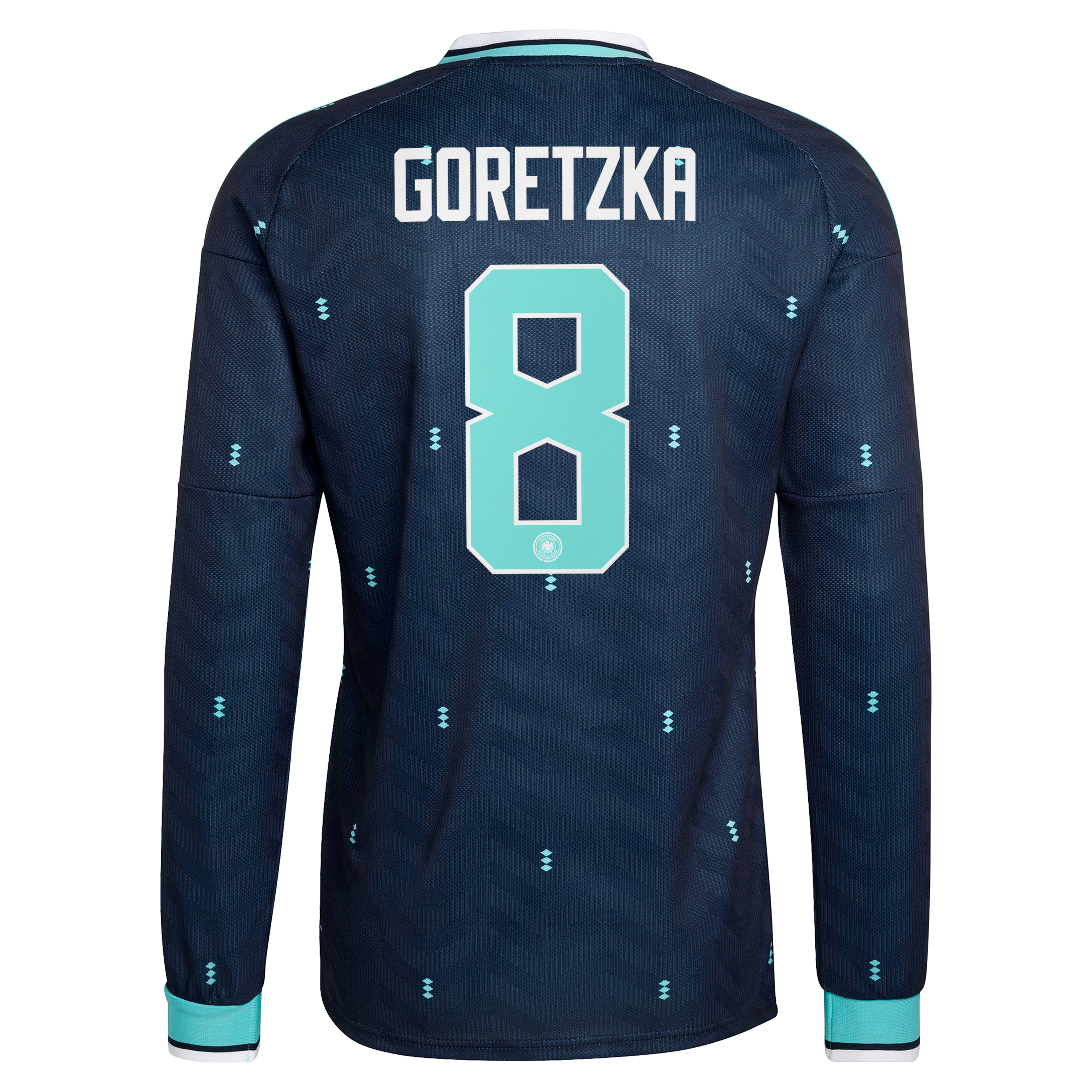 Germany National Team adidas Away Shirt 2026 - Long Sleeve with Goretzka 8 printing, , rebel_hi-res