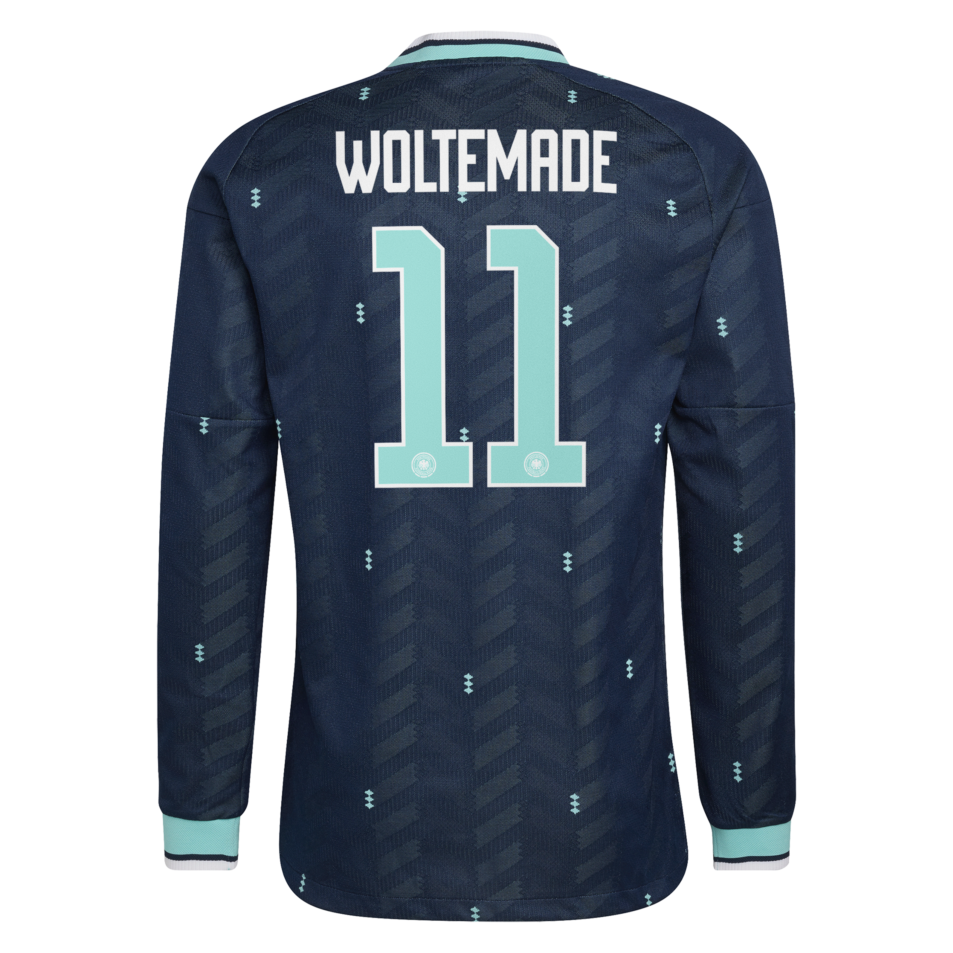 Germany National Team adidas Away Authentic Shirt 2026 - Long Sleeve with Woltemade 11 printing, , rebel_hi-res