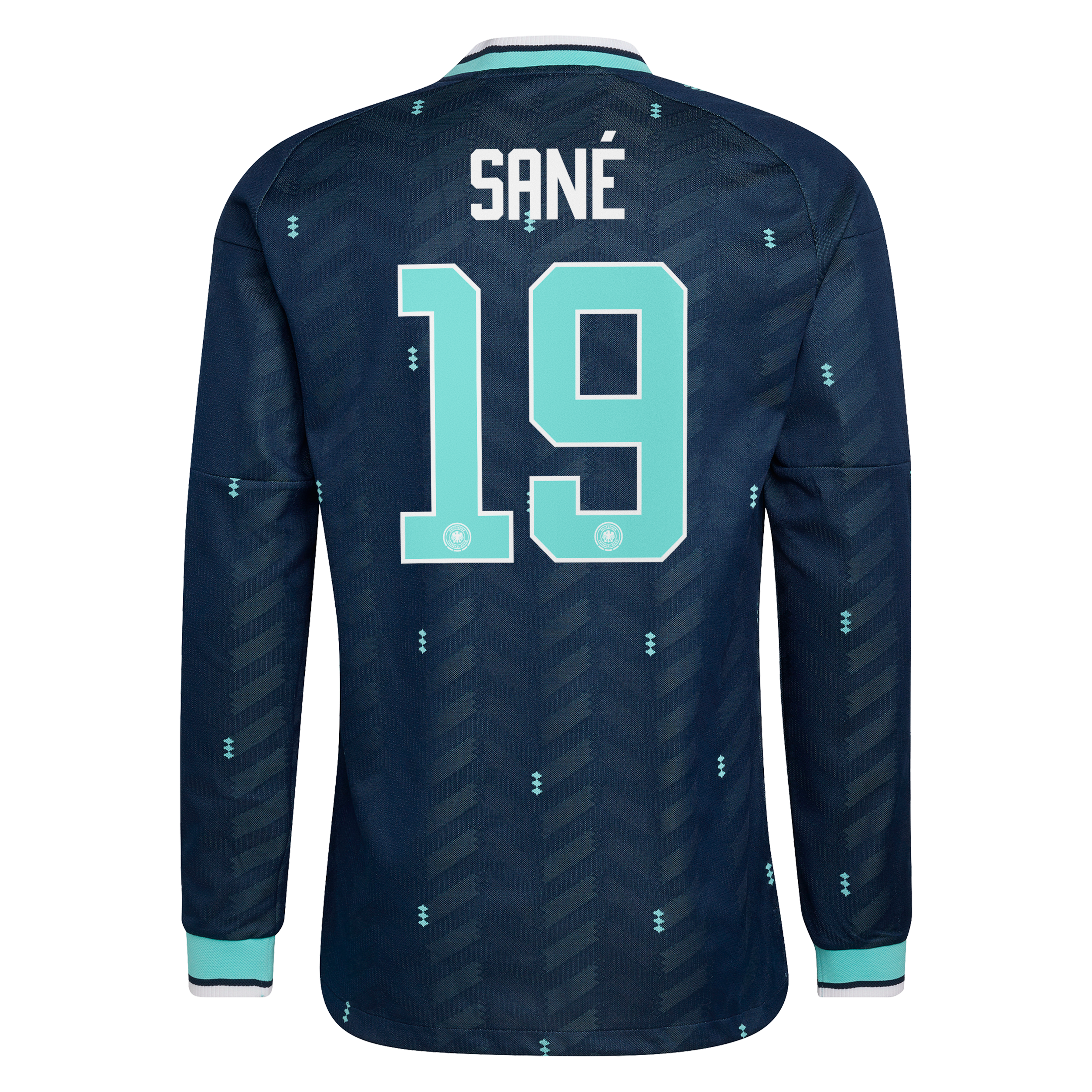 Germany National Team adidas Away Authentic Shirt 2026 - Long Sleeve with San&eacute; 19 printing, , rebel_hi-res