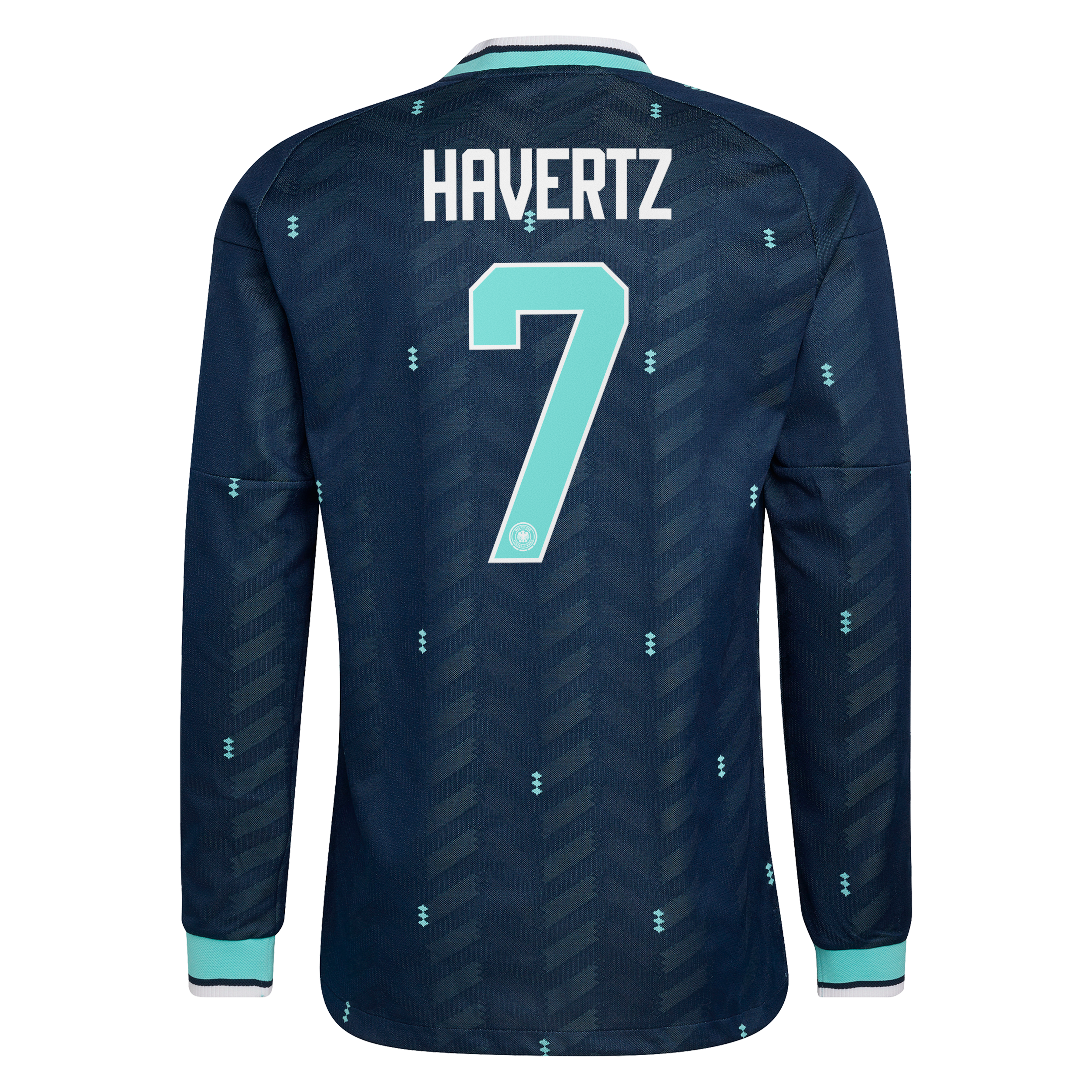 Germany National Team adidas Away Authentic Shirt 2026 - Long Sleeve with Havertz 7 printing, , rebel_hi-res