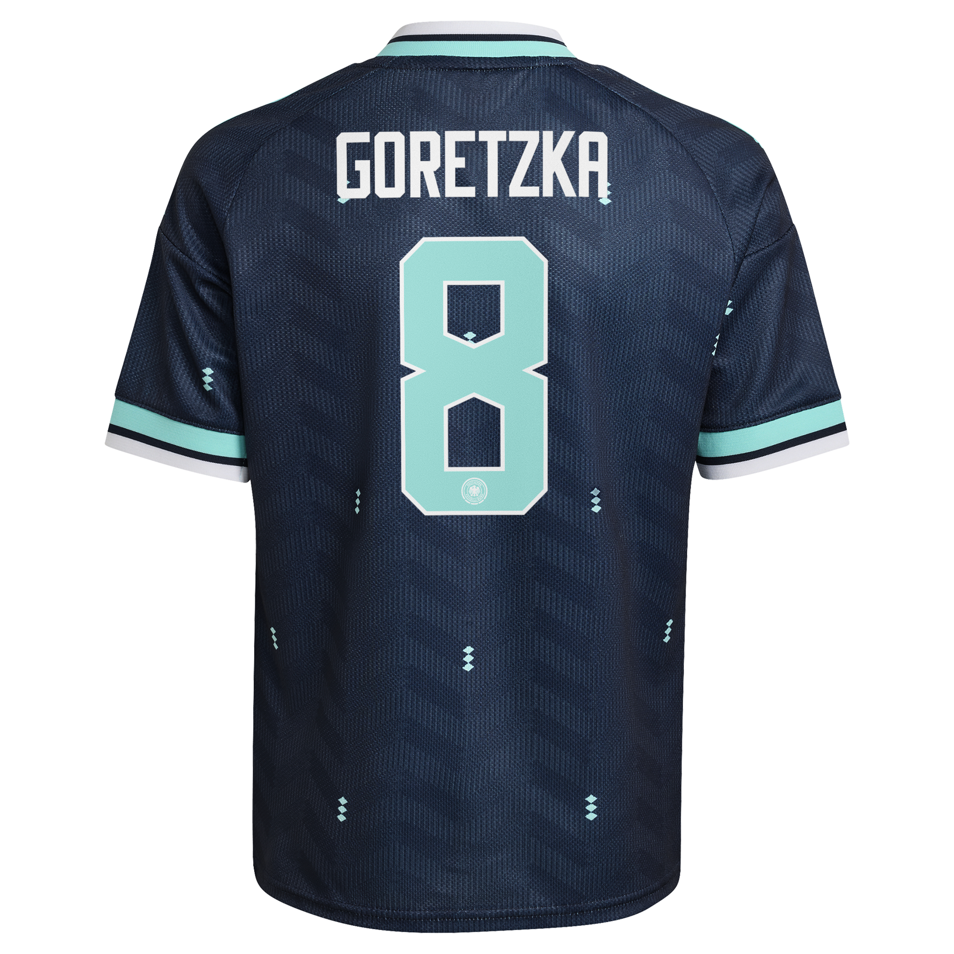 Germany National Team adidas Away Shirt 2026 - Kids with Goretzka 8 printing, , rebel_hi-res