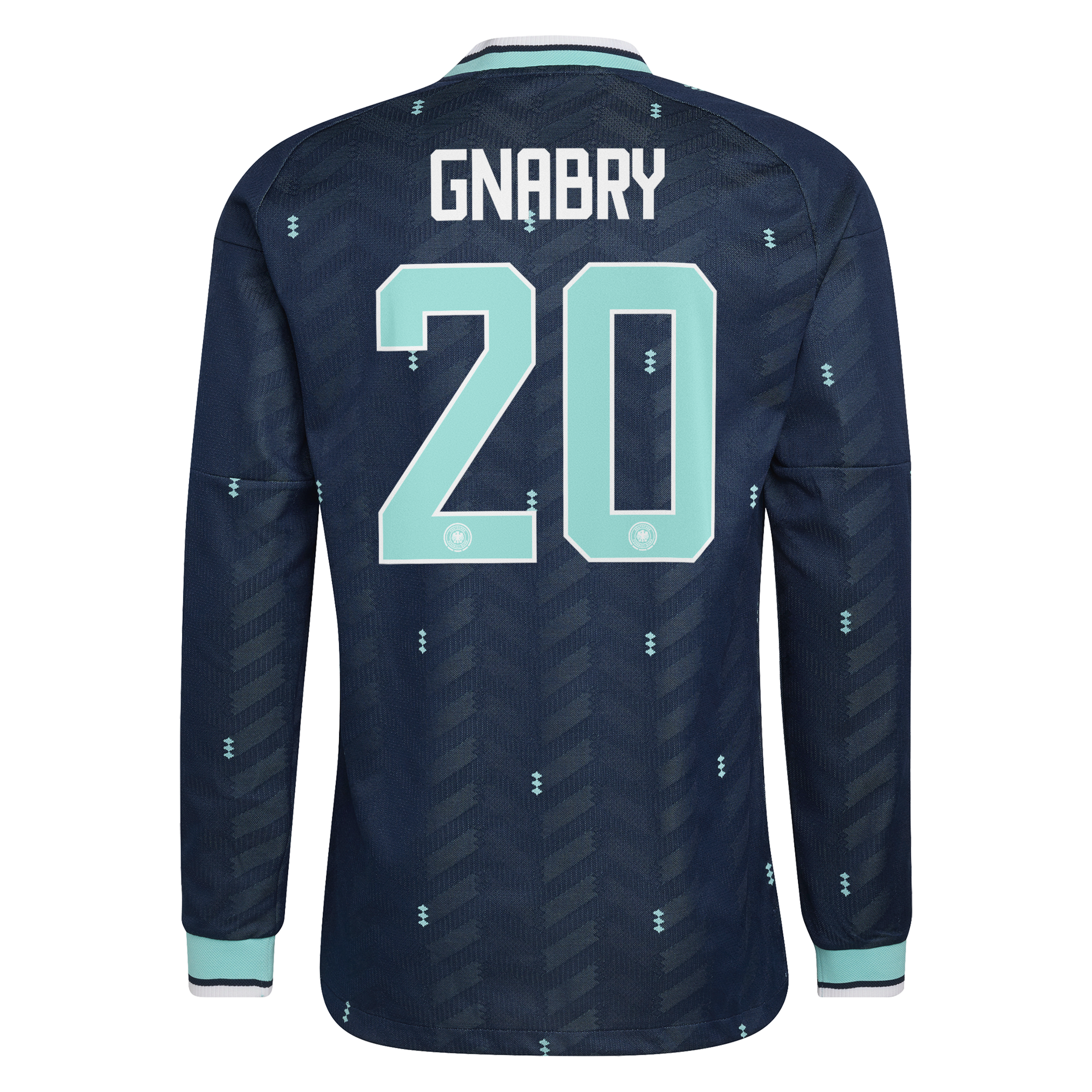 Germany National Team adidas Away Authentic Shirt 2026 - Long Sleeve with Gnabry 20 printing, , rebel_hi-res