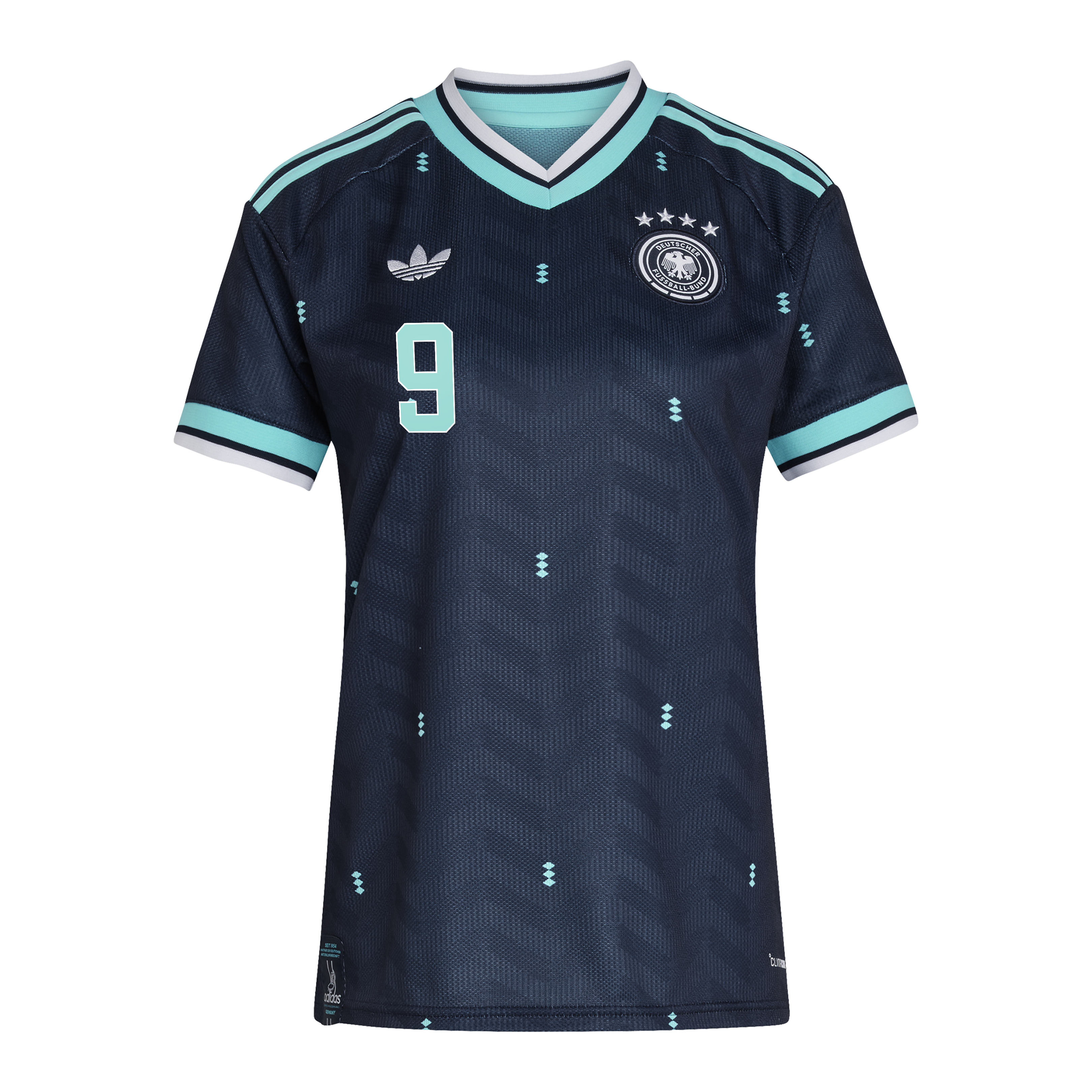 Germany National Team adidas Away Shirt 2026 - Womens with Leweling 9 printing, , rebel_hi-res
