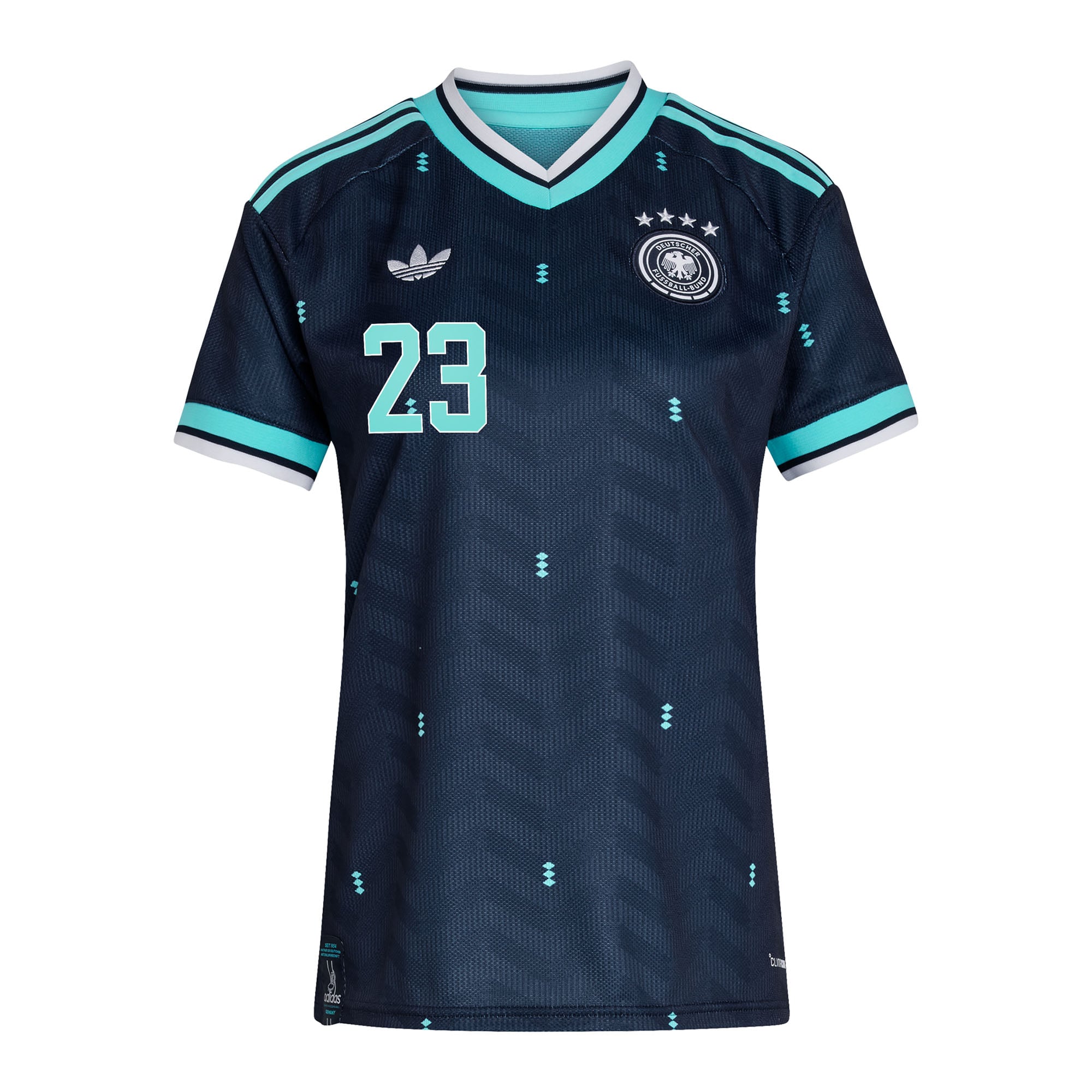 Germany National Team adidas Away Shirt 2026 - Womens with Nmecha 23 printing, , rebel_hi-res