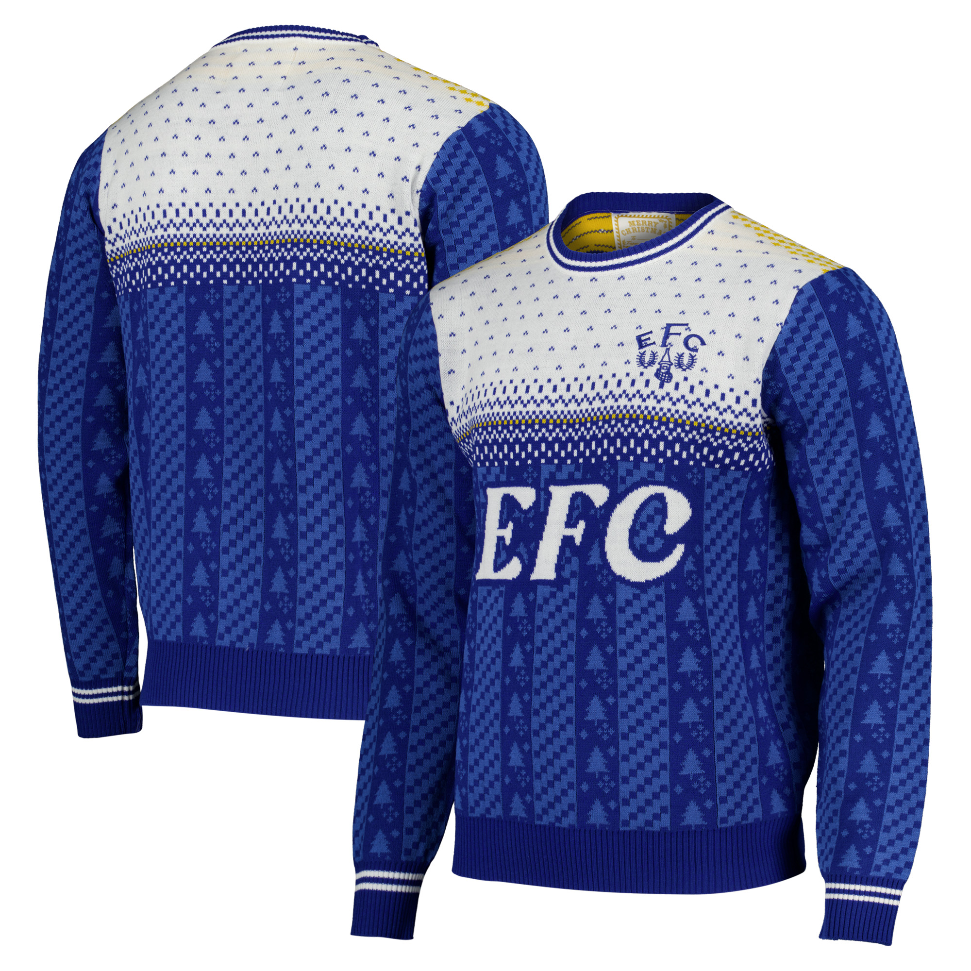 Everton Retro Christmas Jumper - Royal - Unisex, , rebel_hi-res