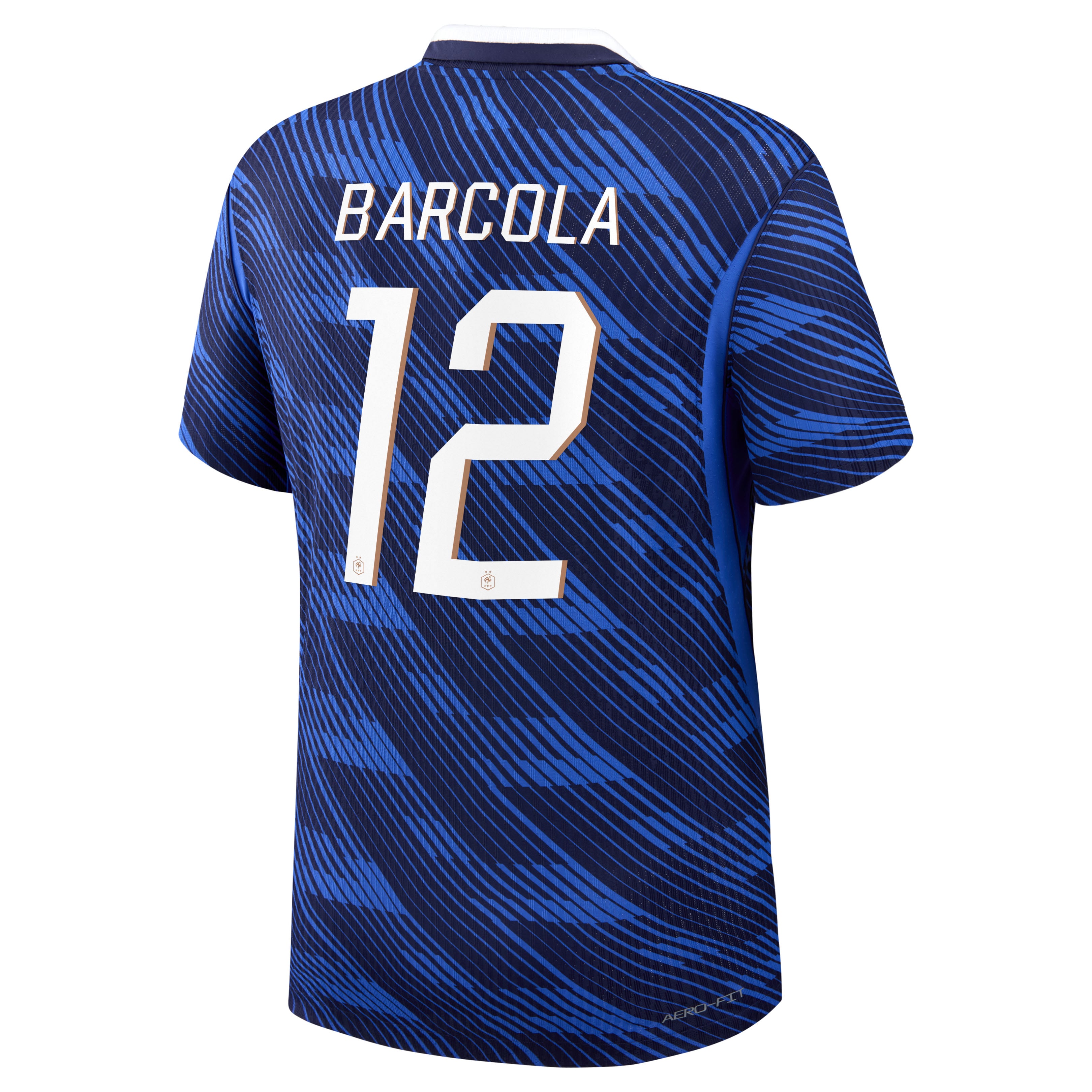 France Nike Home Aero-Fit Match Shirt 2026 with Barcola 20 printing, , rebel_hi-res