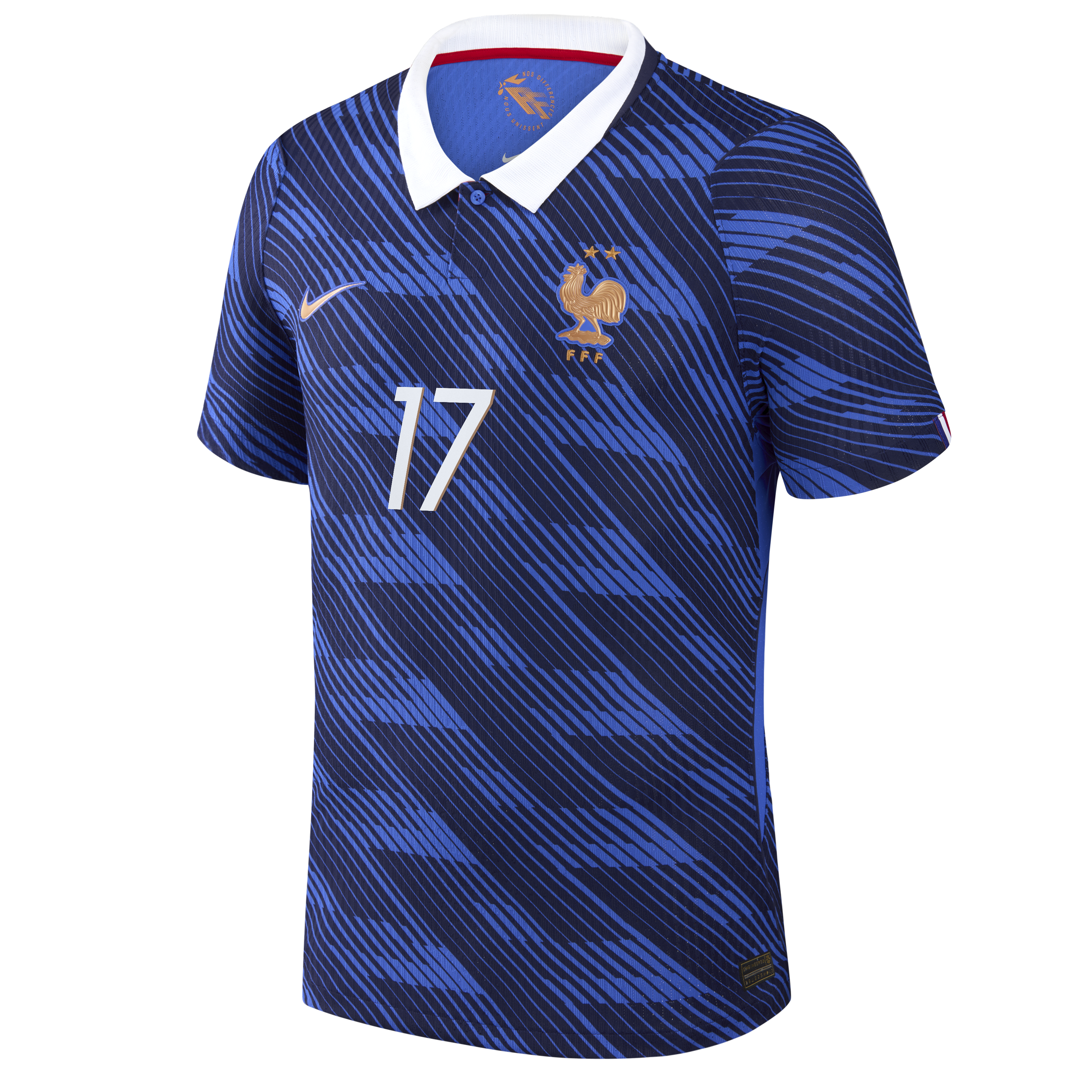 France Nike Home Aero-Fit Match Shirt 2026 with Lacroix 17 printing, , rebel_hi-res