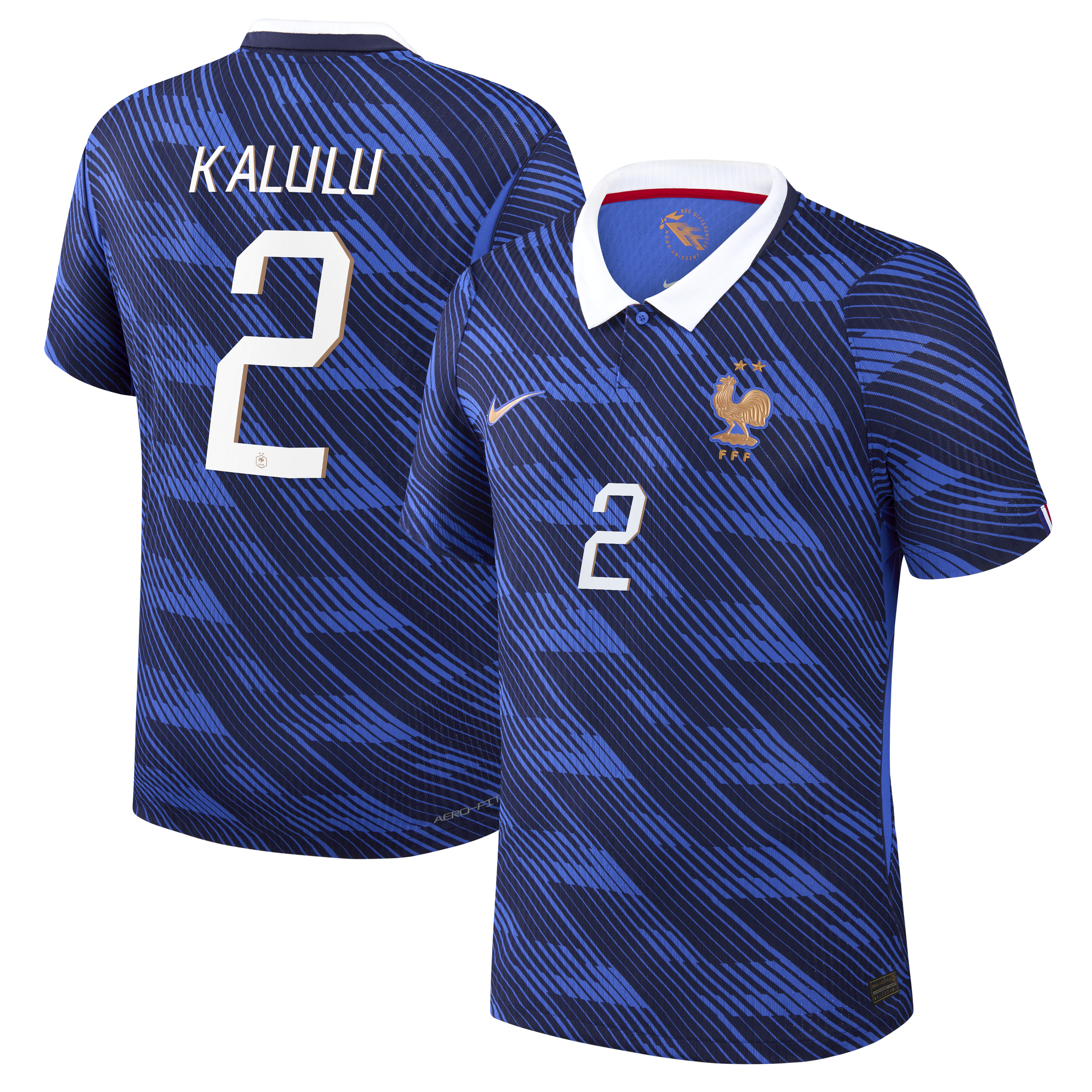 France Nike Home Aero-Fit Match Shirt 2026 with Kalulu 2 printing, , rebel_hi-res