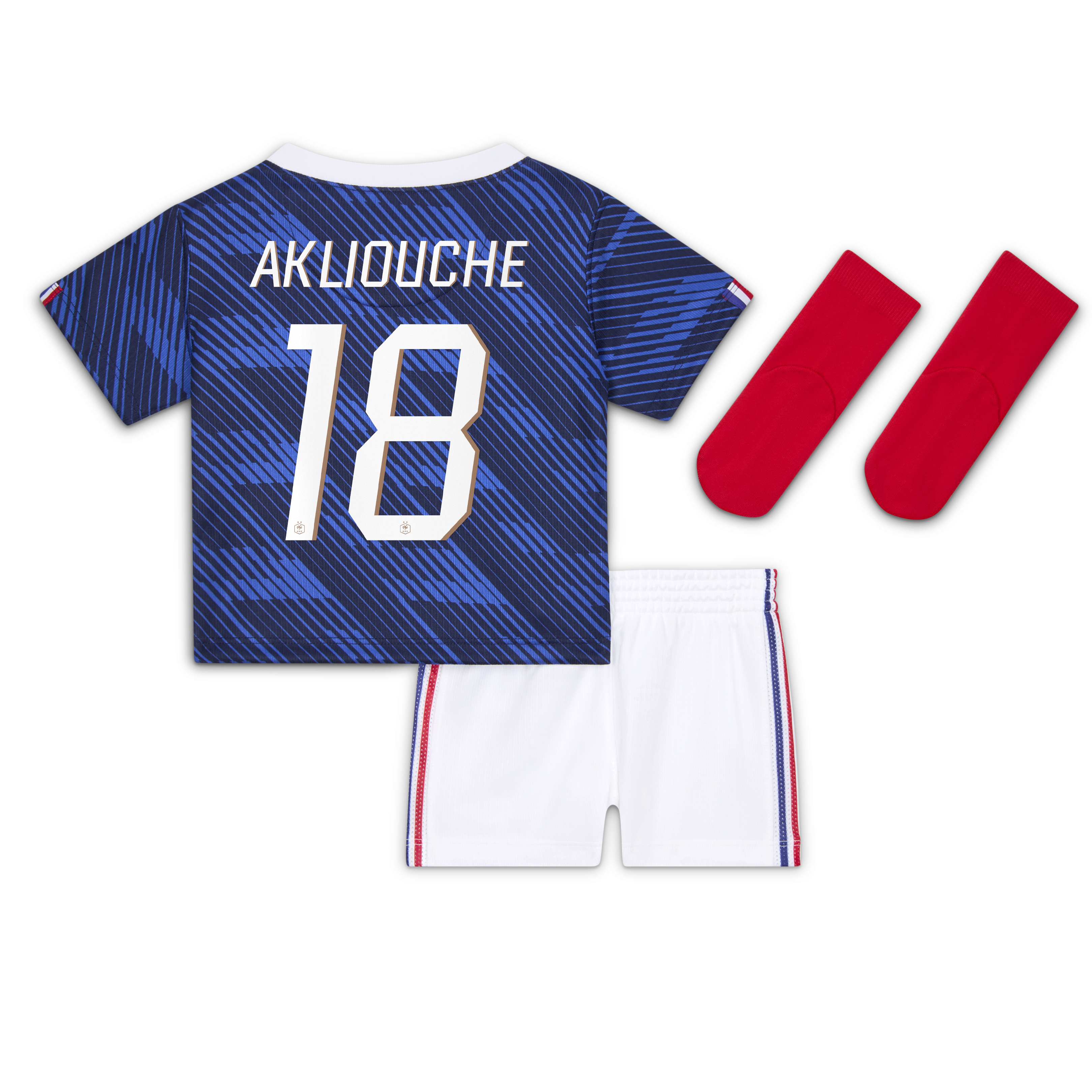 France Nike Home Stadium Kit - 2026 - Infant with Akliouche 25 printing, , rebel_hi-res