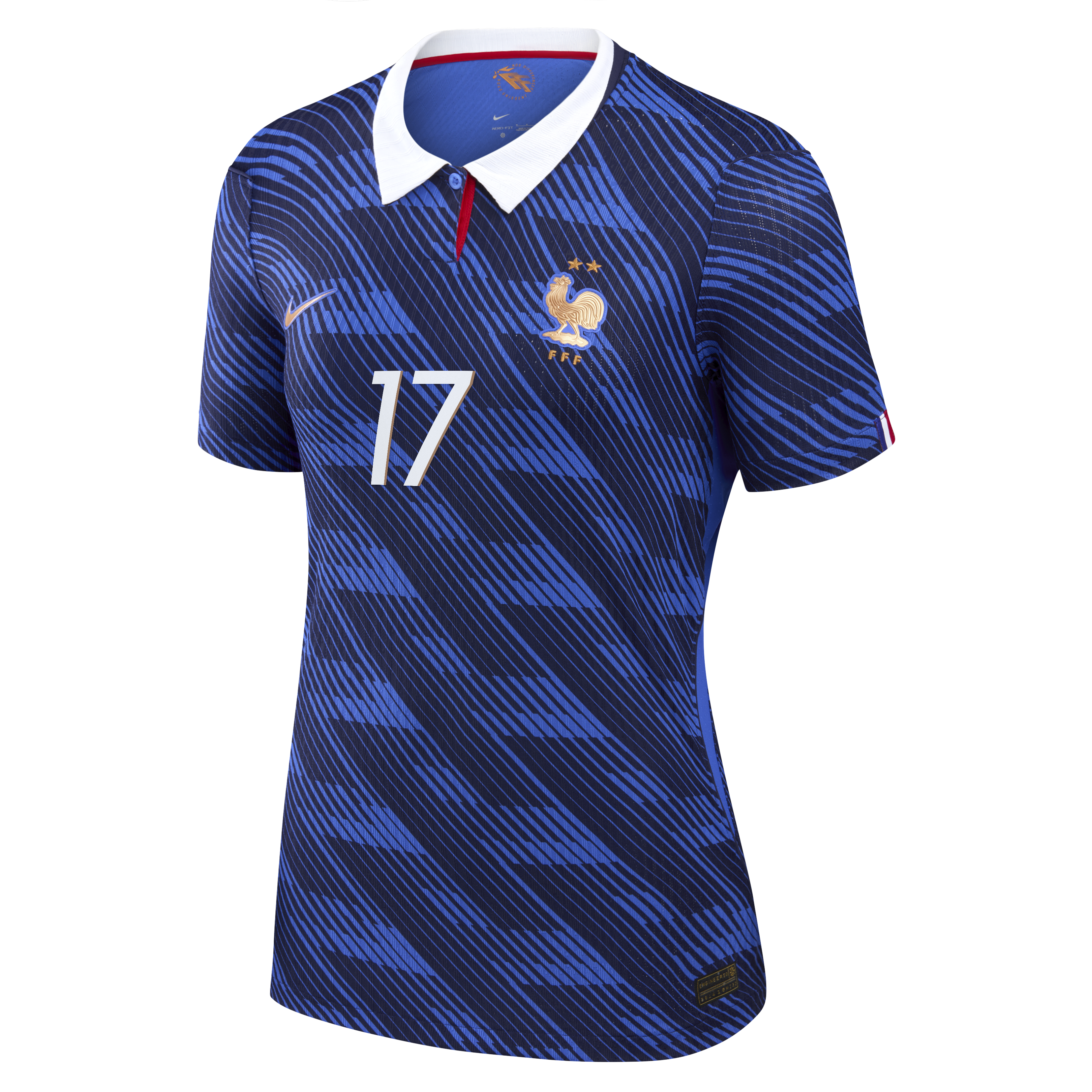 France Nike Home Aero-Fit Match Shirt 2026 - Womens with Lacroix 17 printing, , rebel_hi-res
