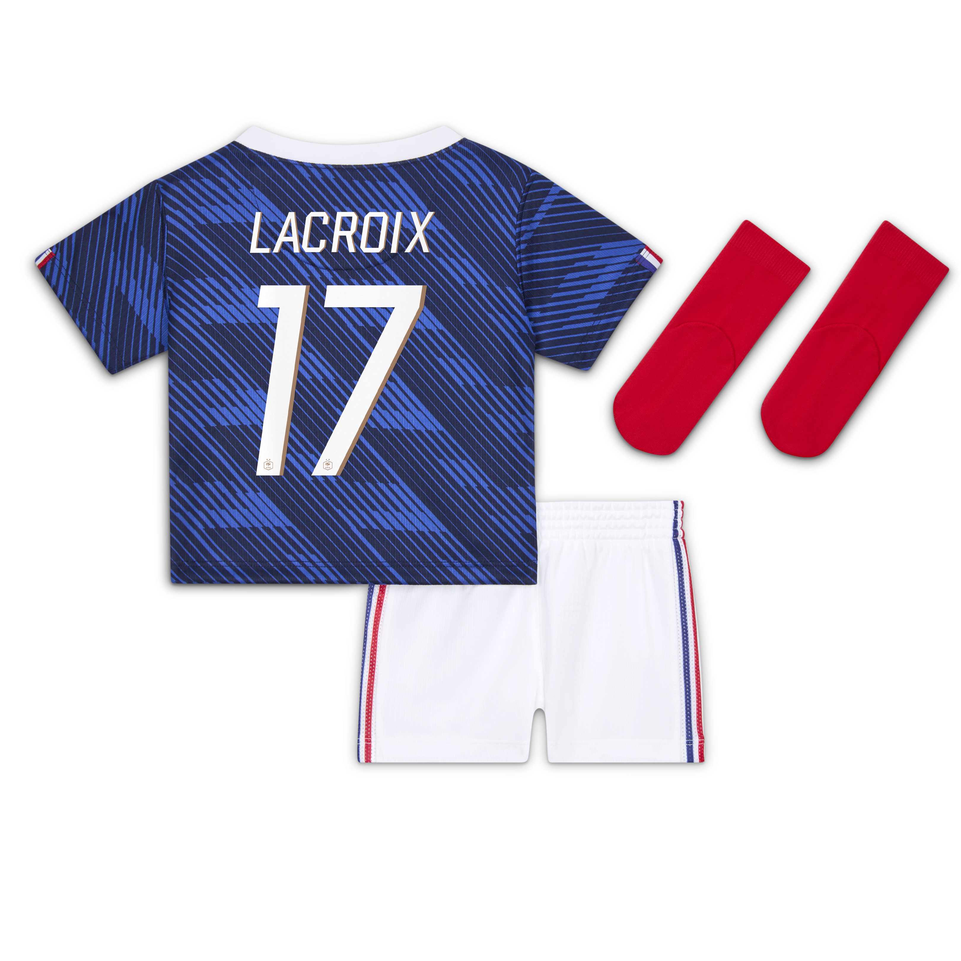 France Nike Home Stadium Kit - 2026 - Infant with Lacroix 17 printing, , rebel_hi-res