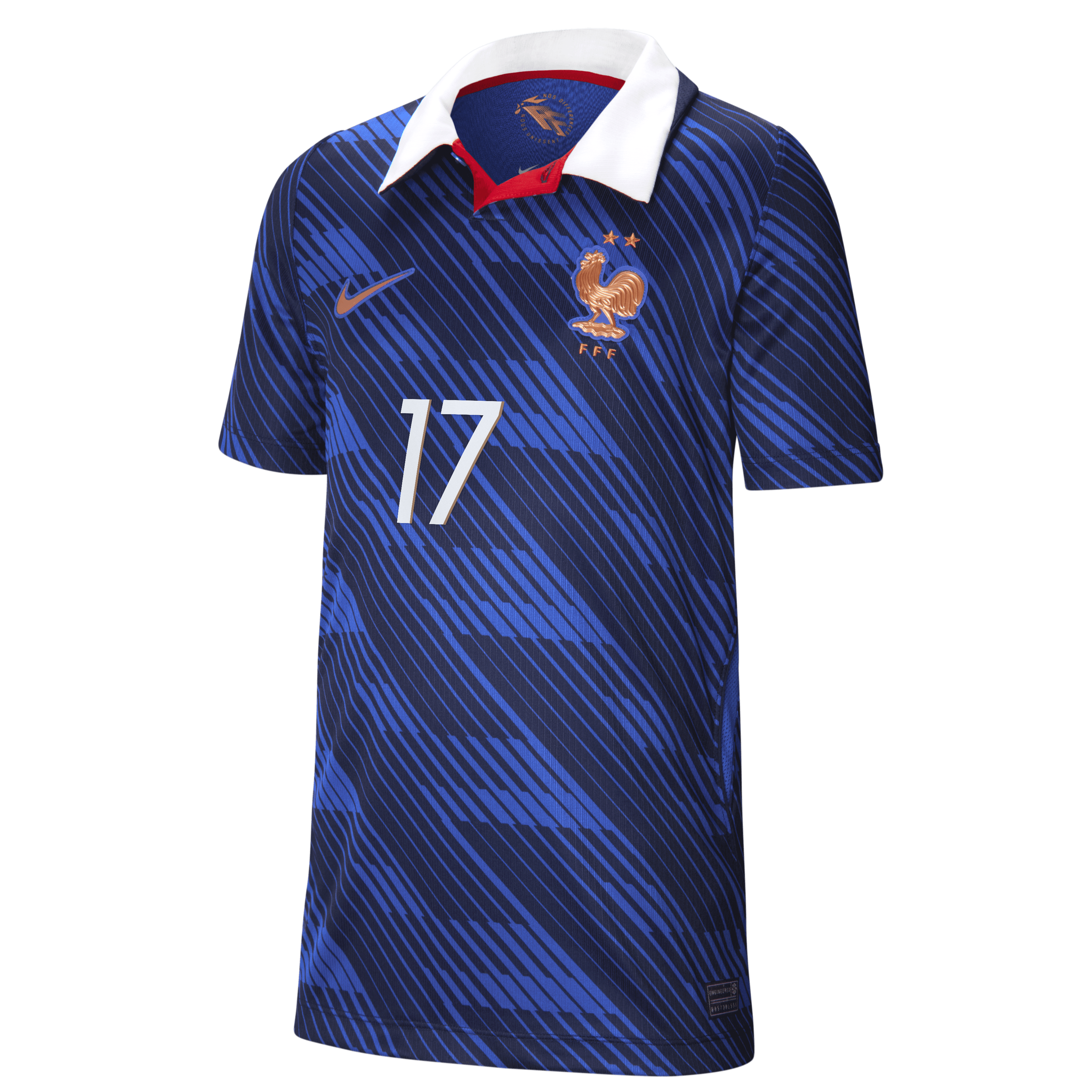 France Nike Home Stadium Shirt 2026 - Kids with Lacroix 17 printing, , rebel_hi-res