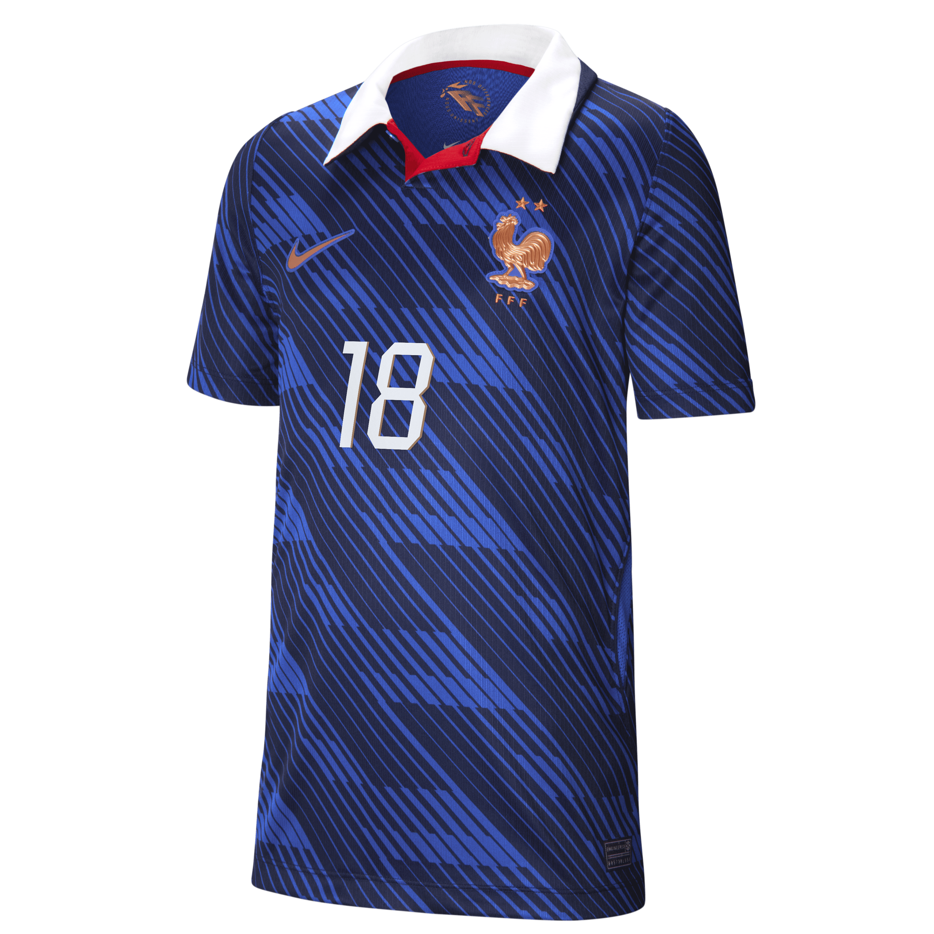France Nike Home Stadium Shirt 2026 - Kids with Akliouche 18 printing, , rebel_hi-res