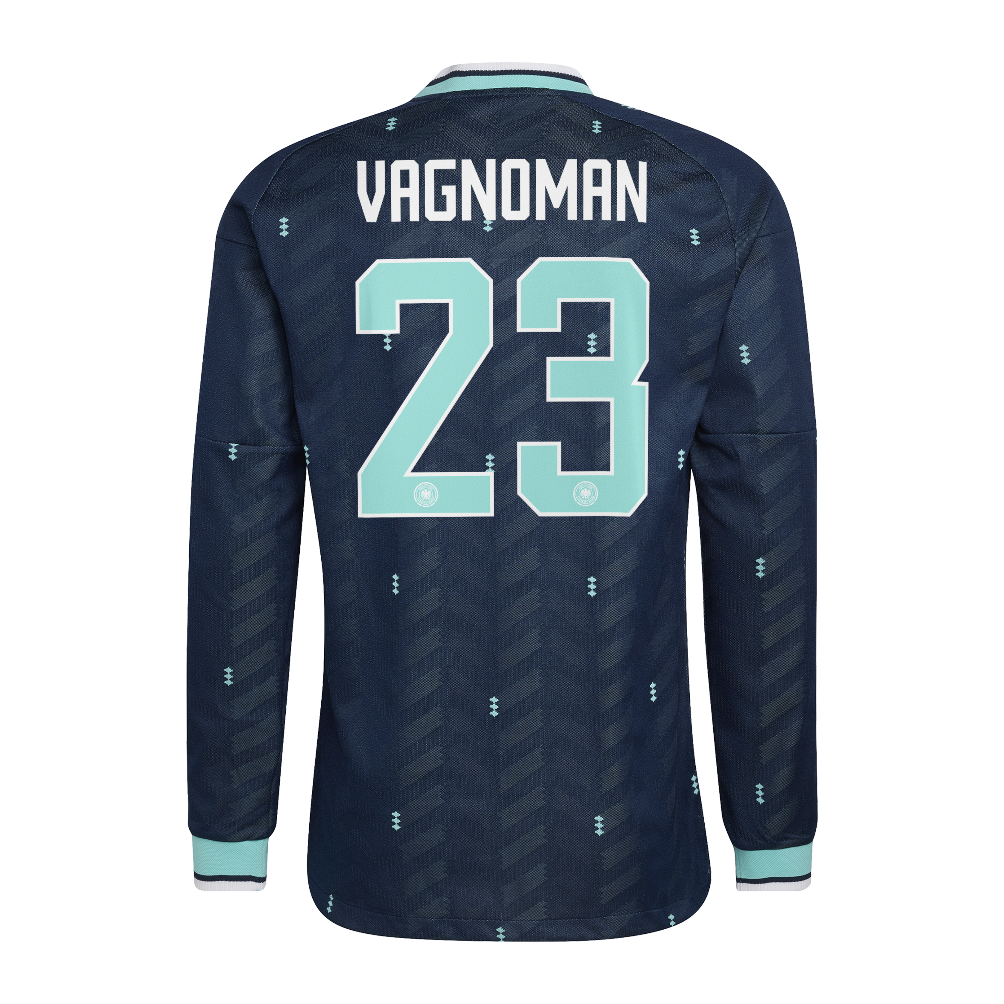 Germany National Team adidas Away Authentic Shirt 2026 - Long Sleeve with Vagnoman 23 printing, , rebel_hi-res