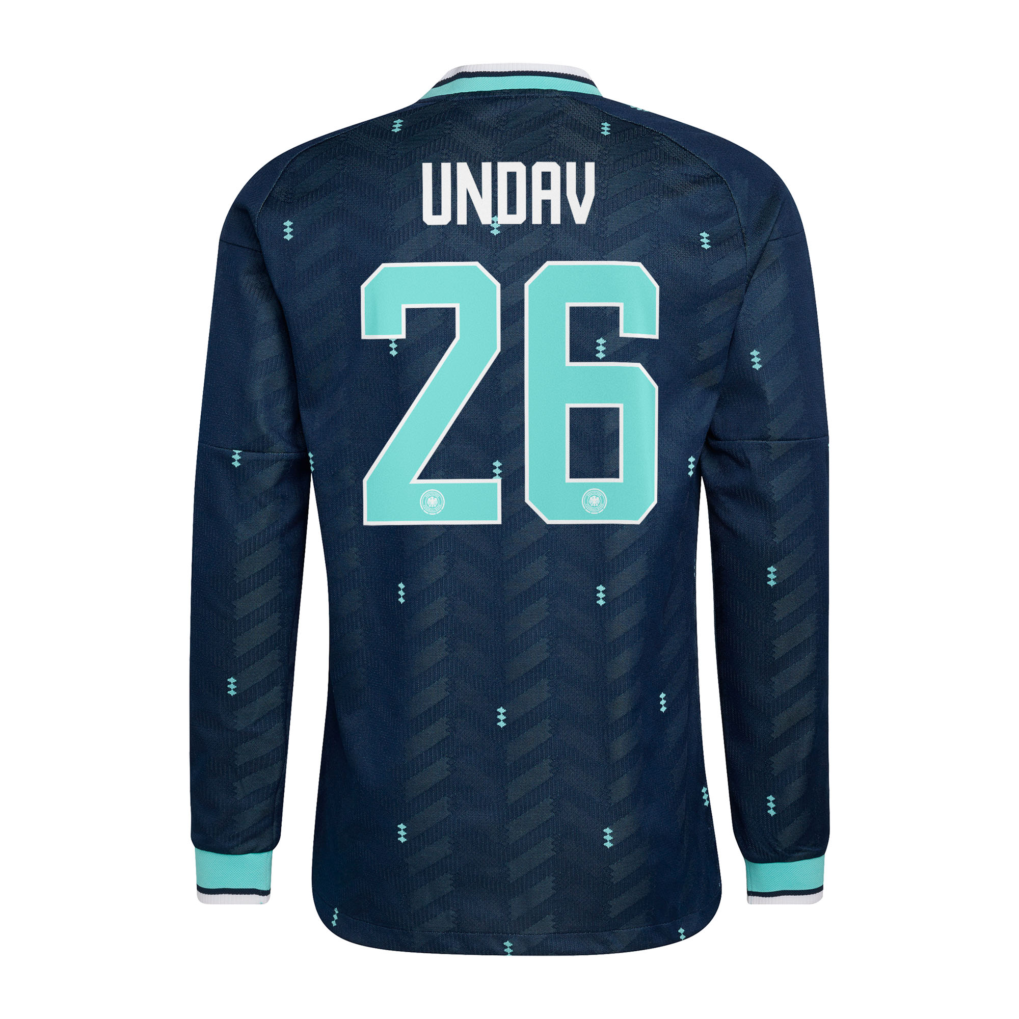 Germany National Team adidas Away Authentic Shirt 2026 - Long Sleeve with Undav 26 printing, , rebel_hi-res