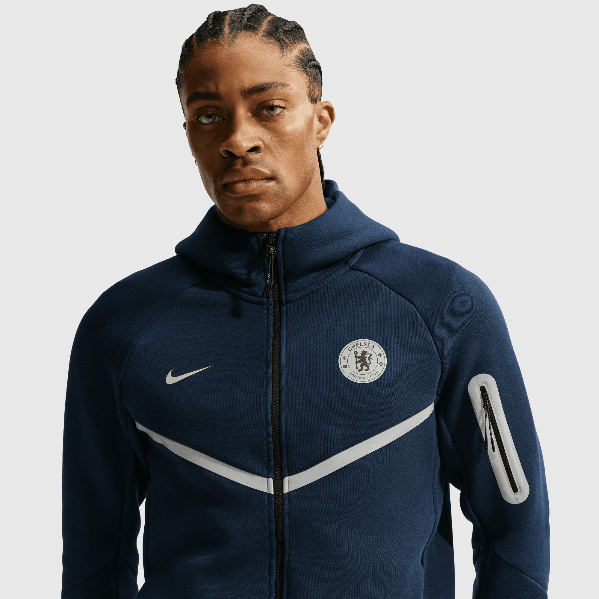 Chelsea Nike Tech Fleece Jacket - Blue Eclipse, , rebel_hi-res