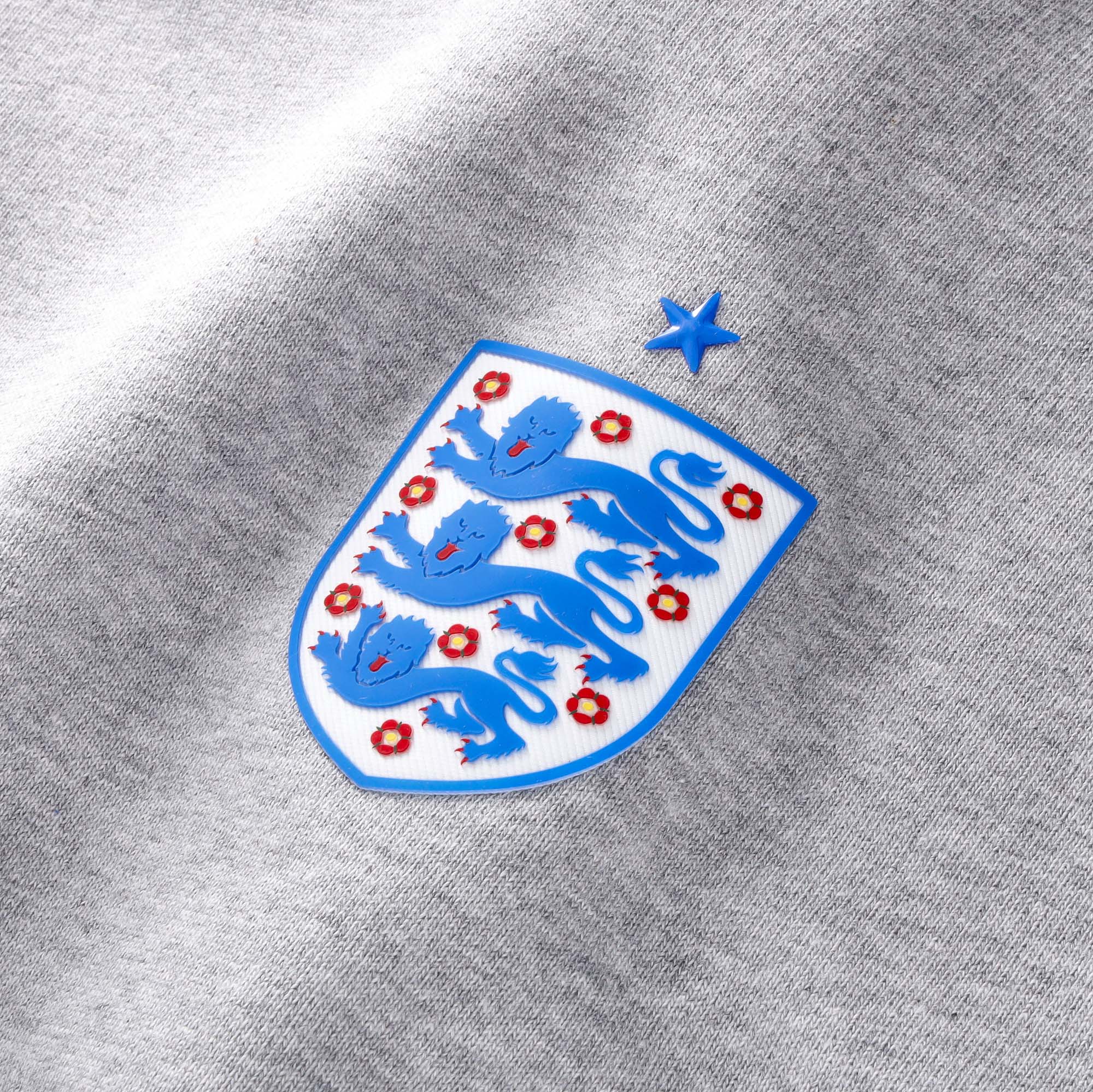 England Star Crest Hoodie - Heather Grey, , rebel_hi-res