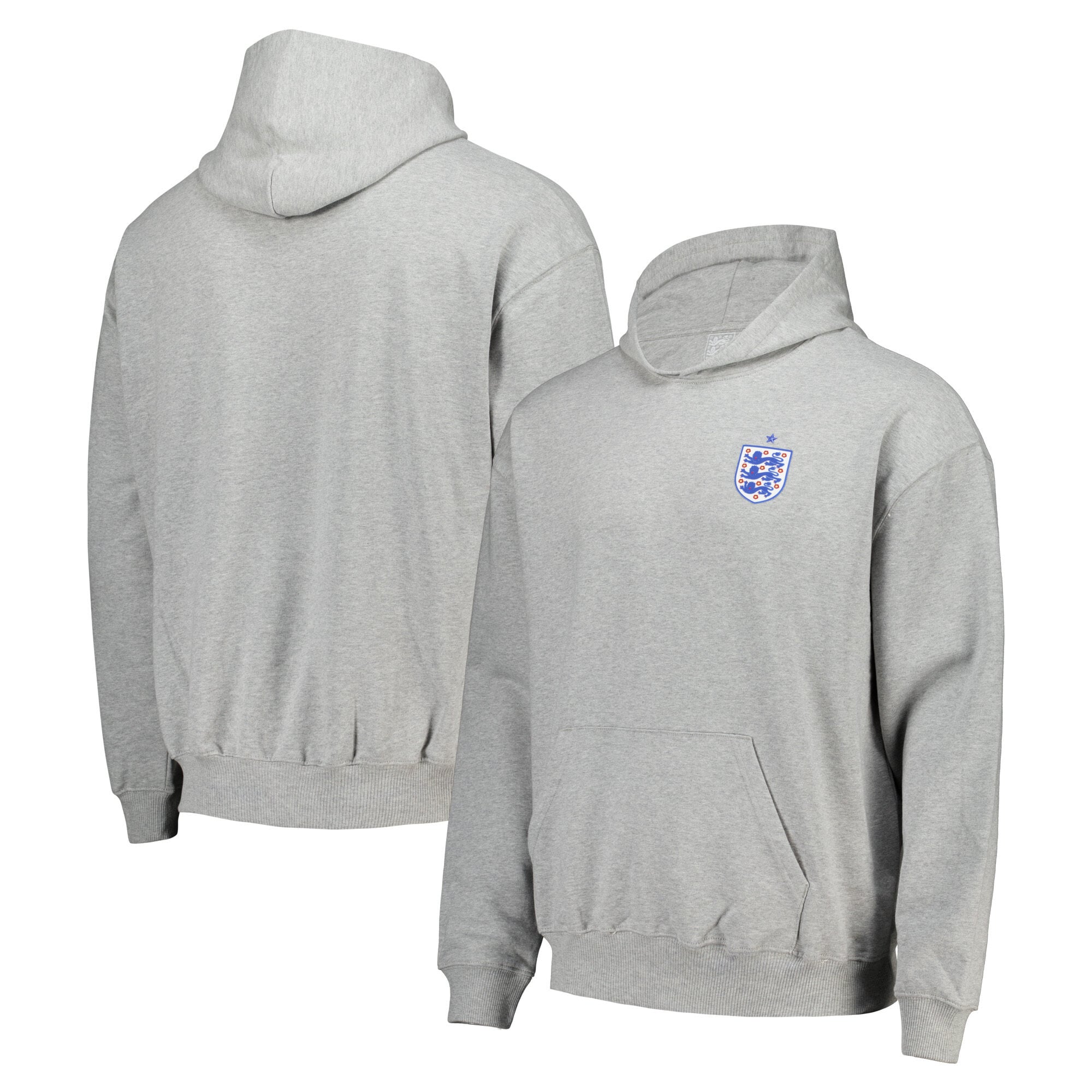 England Star Crest Hoodie - Heather Grey