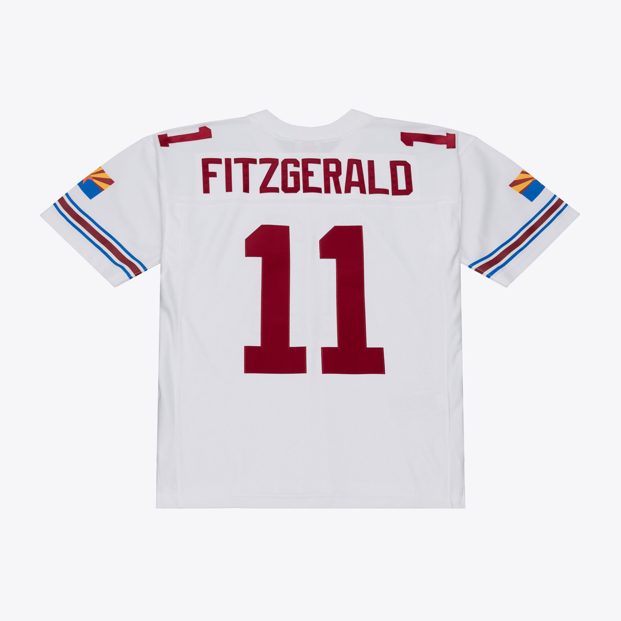 Arizona Cardinals Mitchell & Ness Hall Of Fame Legacy White Jersey - Larry Fitzgerald - Mens, , rebel_hi-res