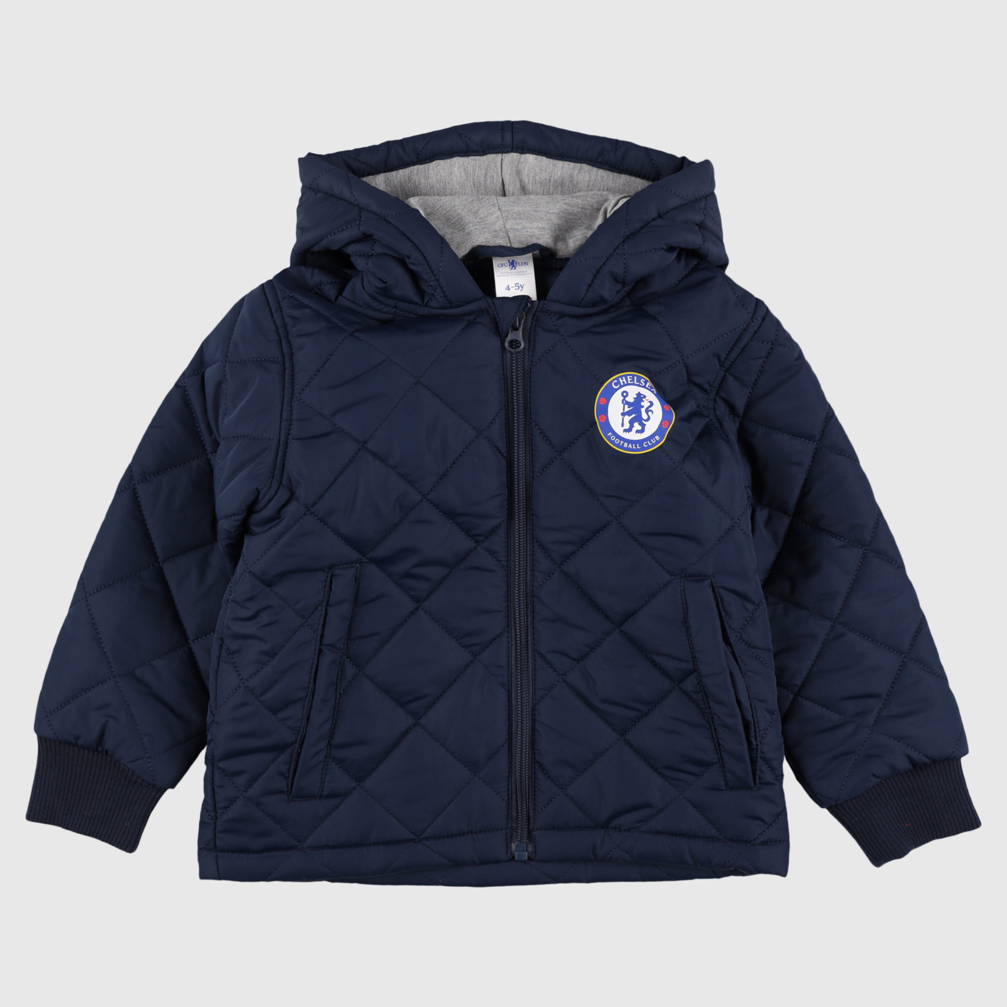 Chelsea Quilted Hooded Jacket - Navy - Infant, , rebel_hi-res