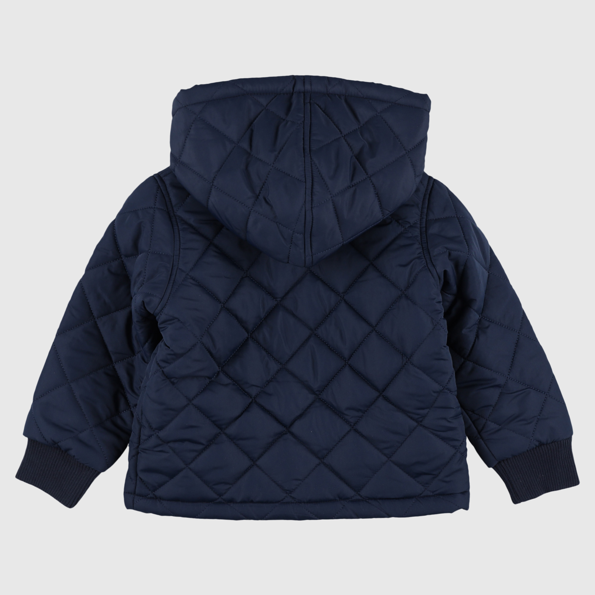 Chelsea Quilted Hooded Jacket - Navy - Infant, , rebel_hi-res