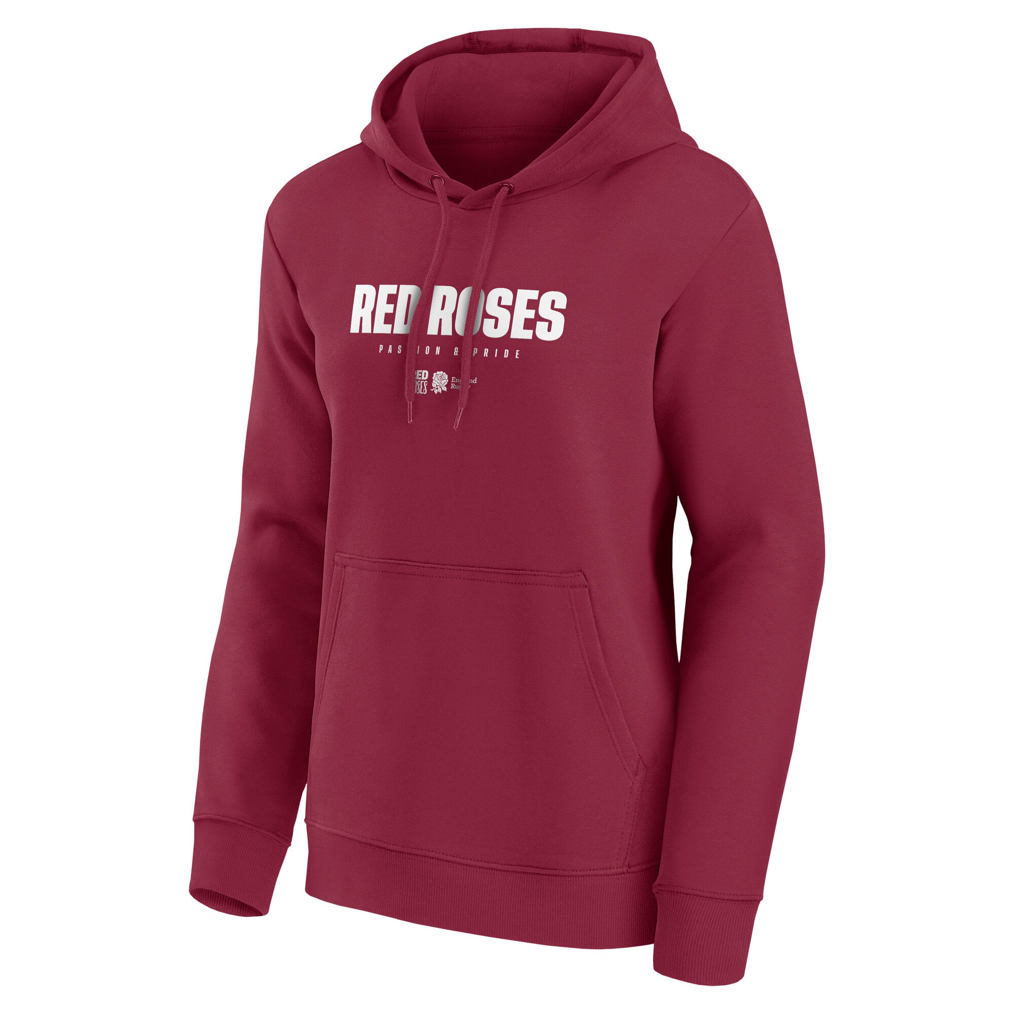 England Rugby Red Roses Stamp Graphic Hoodie - Red - Womens, , rebel_hi-res