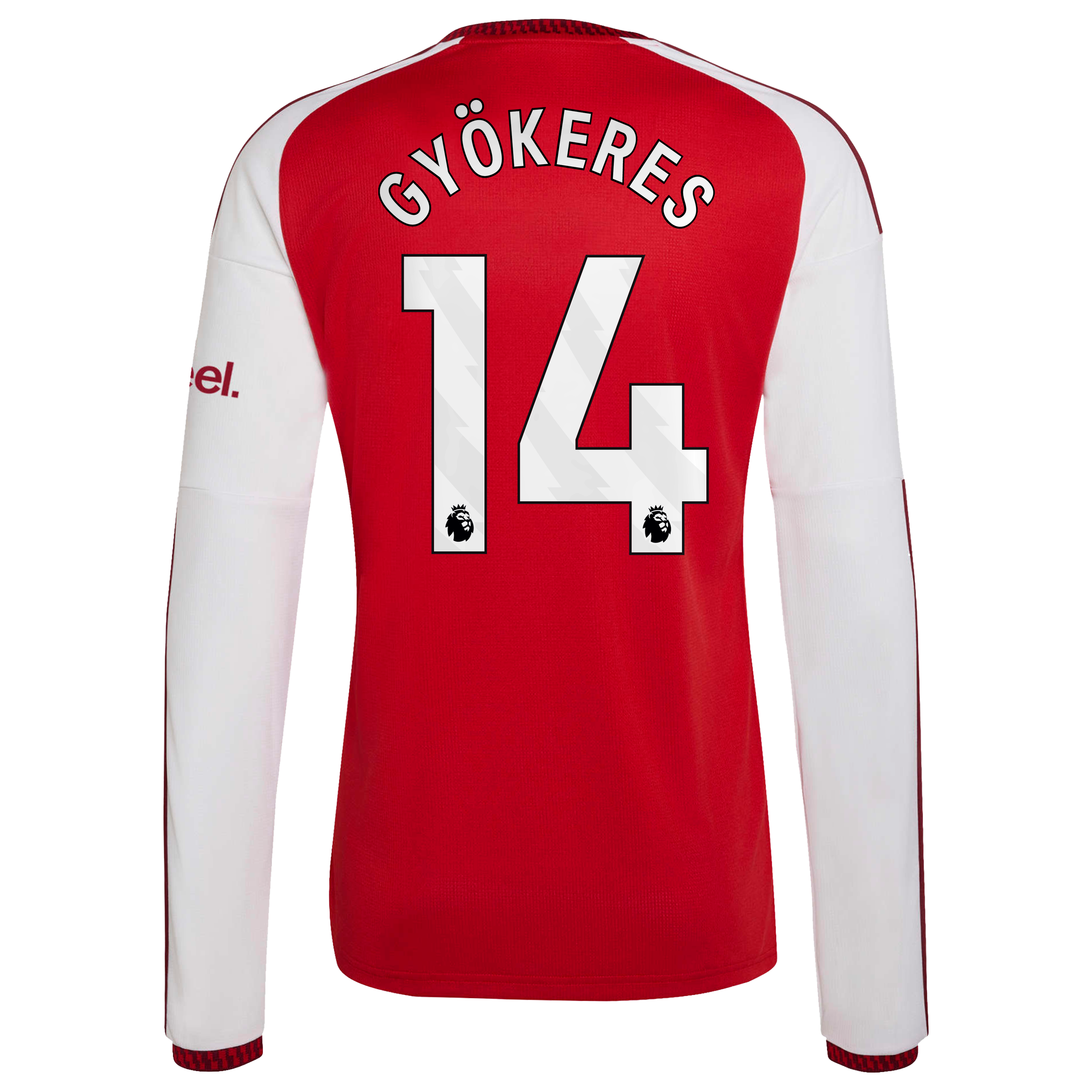 Arsenal adidas Home Shirt 2026-27 - Long Sleeve with Gy&ouml;keres 14 printing, , rebel_hi-res