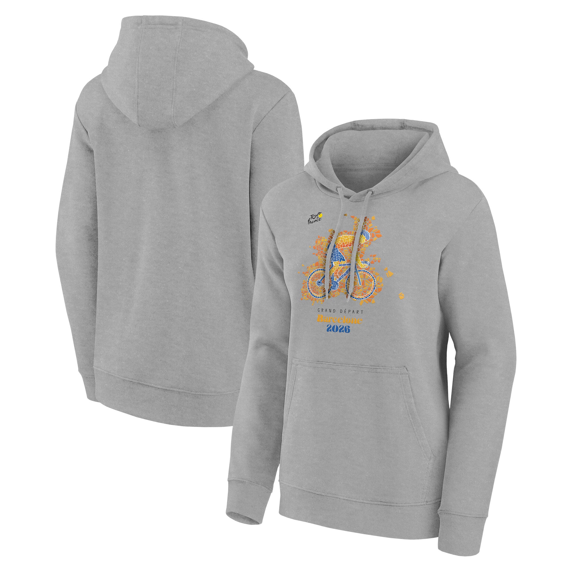 Tour de France Grand Depart Barcelona Trencadis Hoodie - Grey - Womens, , rebel_hi-res