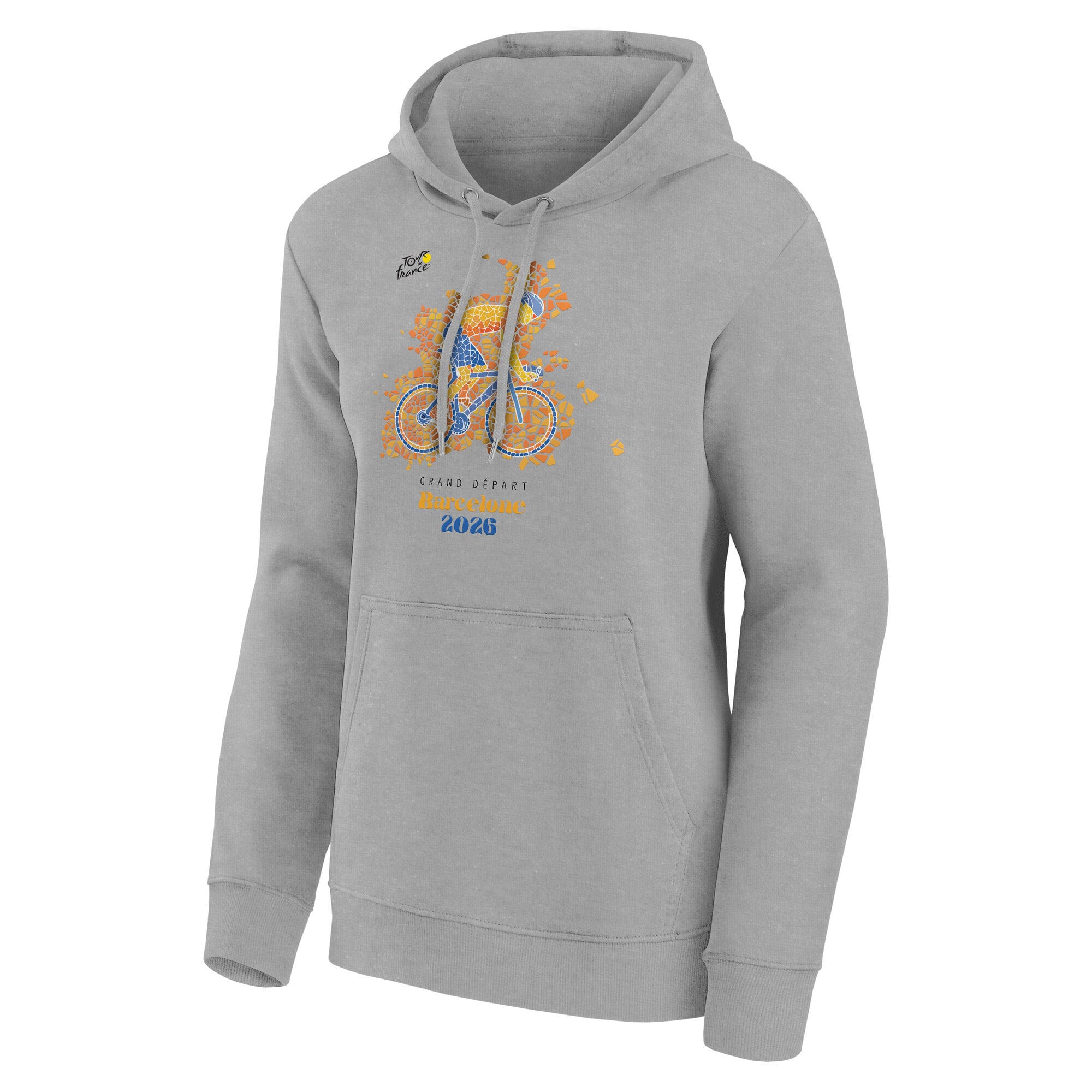 Tour de France Grand Depart Barcelona Trencadis Hoodie - Grey - Womens, , rebel_hi-res
