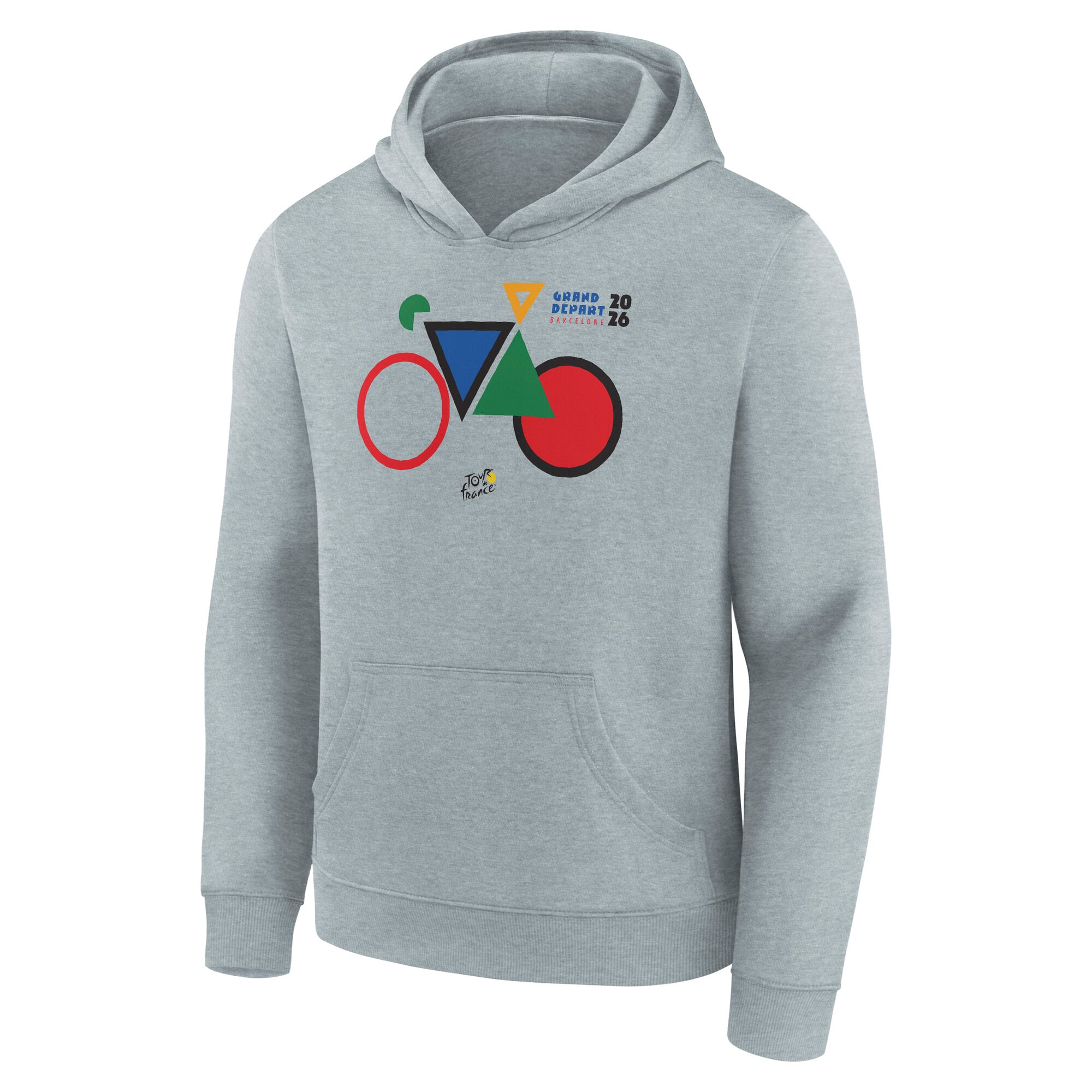 Tour de France Grand Depart Colours Graphic Hoodie - Grey - Kids, , rebel_hi-res