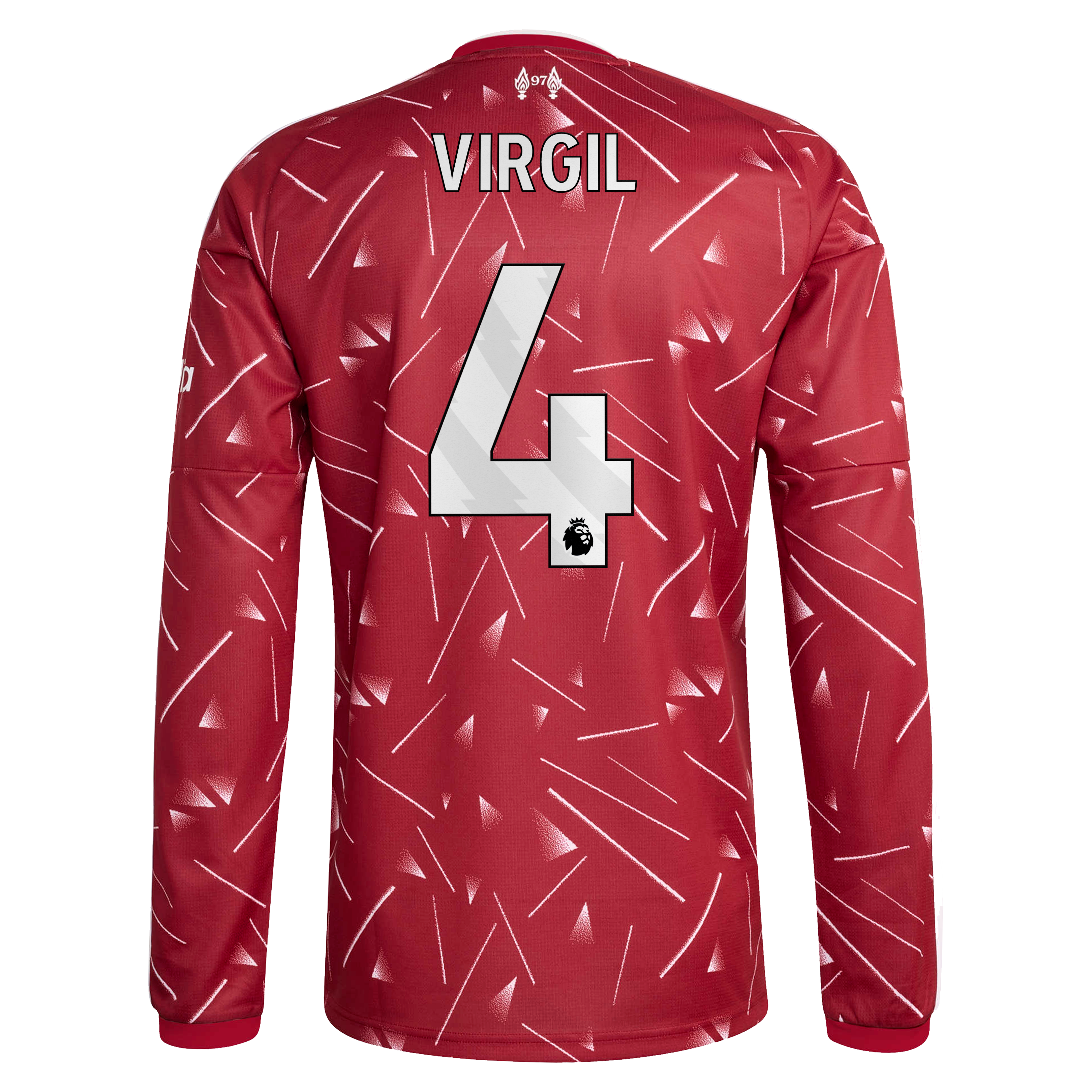 Liverpool adidas Home Shirt 2026-27 - Long sleeve with Virgil 4 printing, , rebel_hi-res