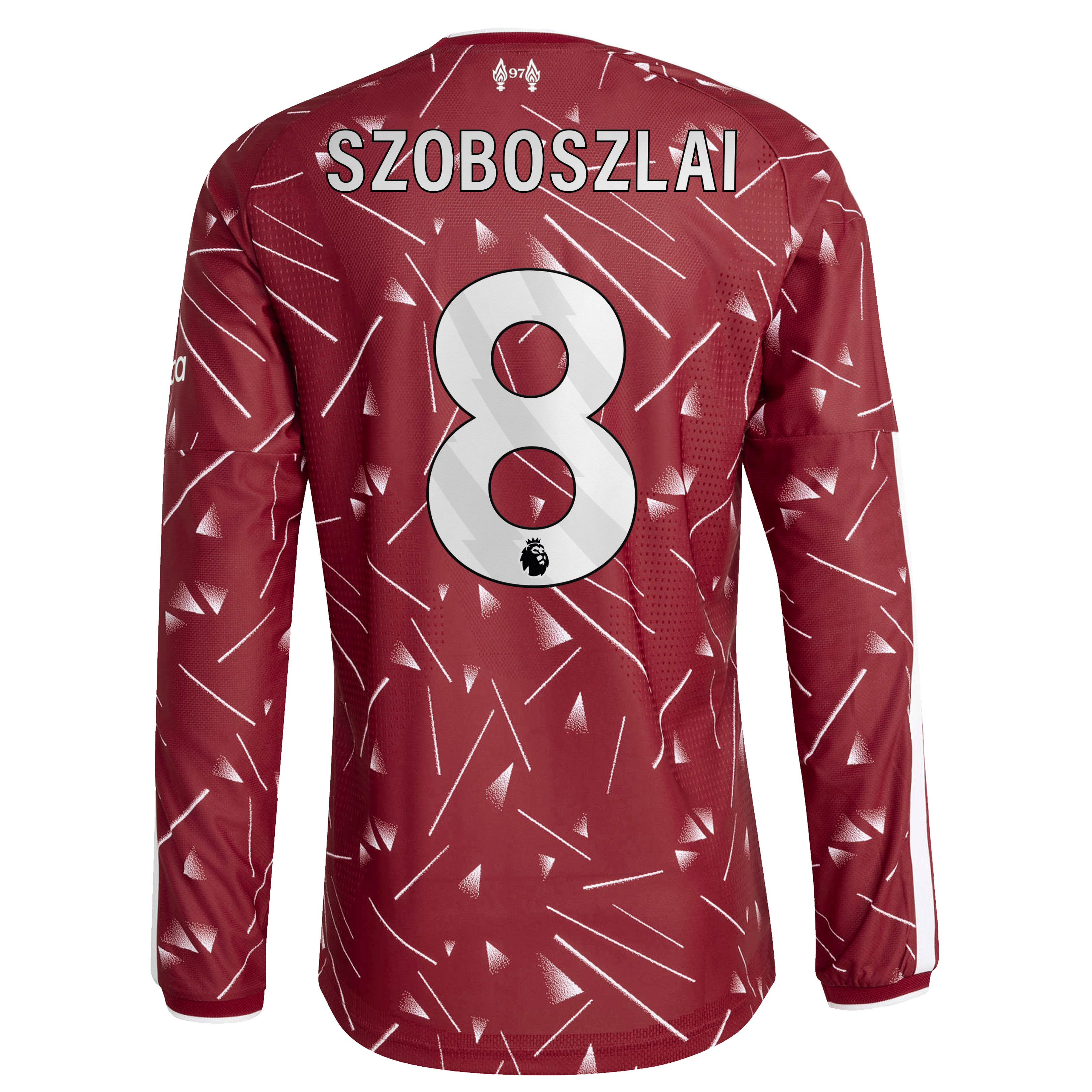 Liverpool adidas Home Authentic Shirt 2026-27 - Long sleeve with Szoboszlai 8 printing, , rebel_hi-res
