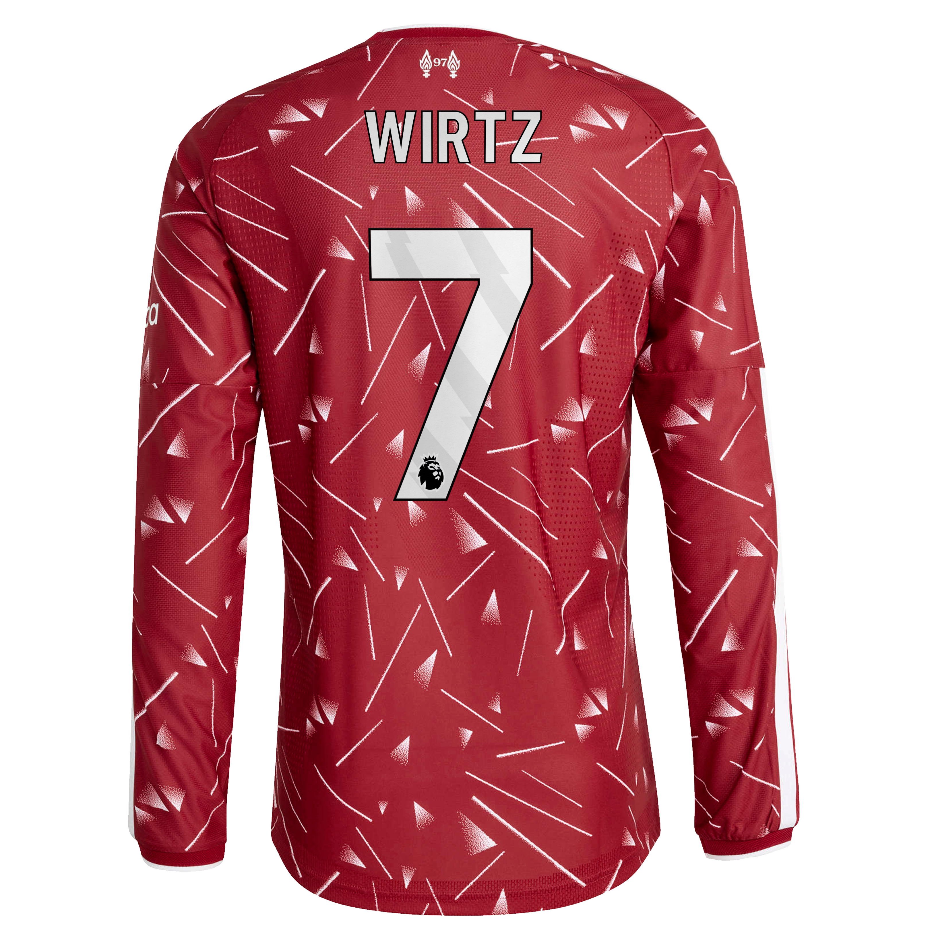Liverpool adidas Home Authentic Shirt 2026-27 - Long sleeve with Wirtz 7 printing, , rebel_hi-res