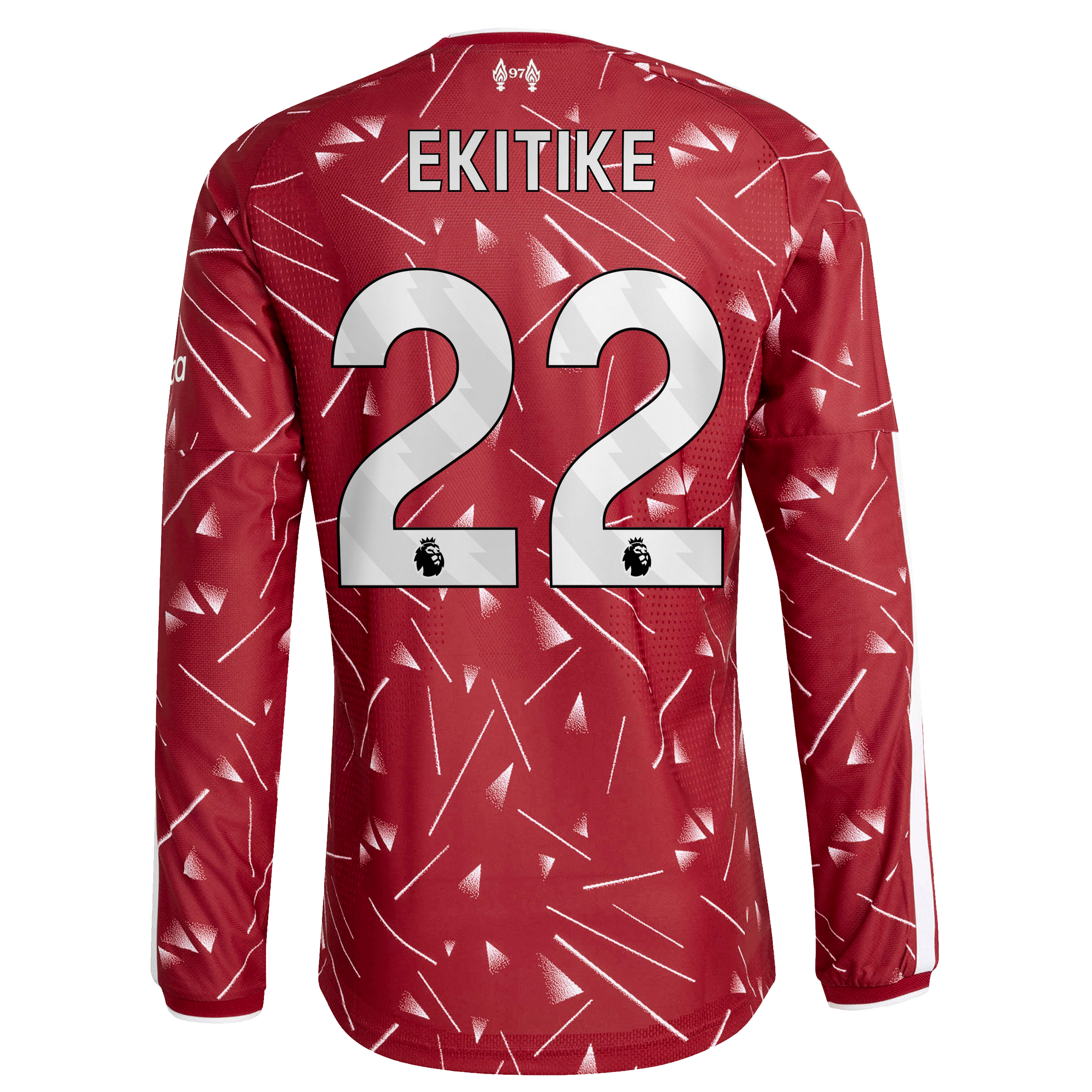 Liverpool adidas Home Authentic Shirt 2026-27 - Long sleeve with Ekitike 22 printing, , rebel_hi-res