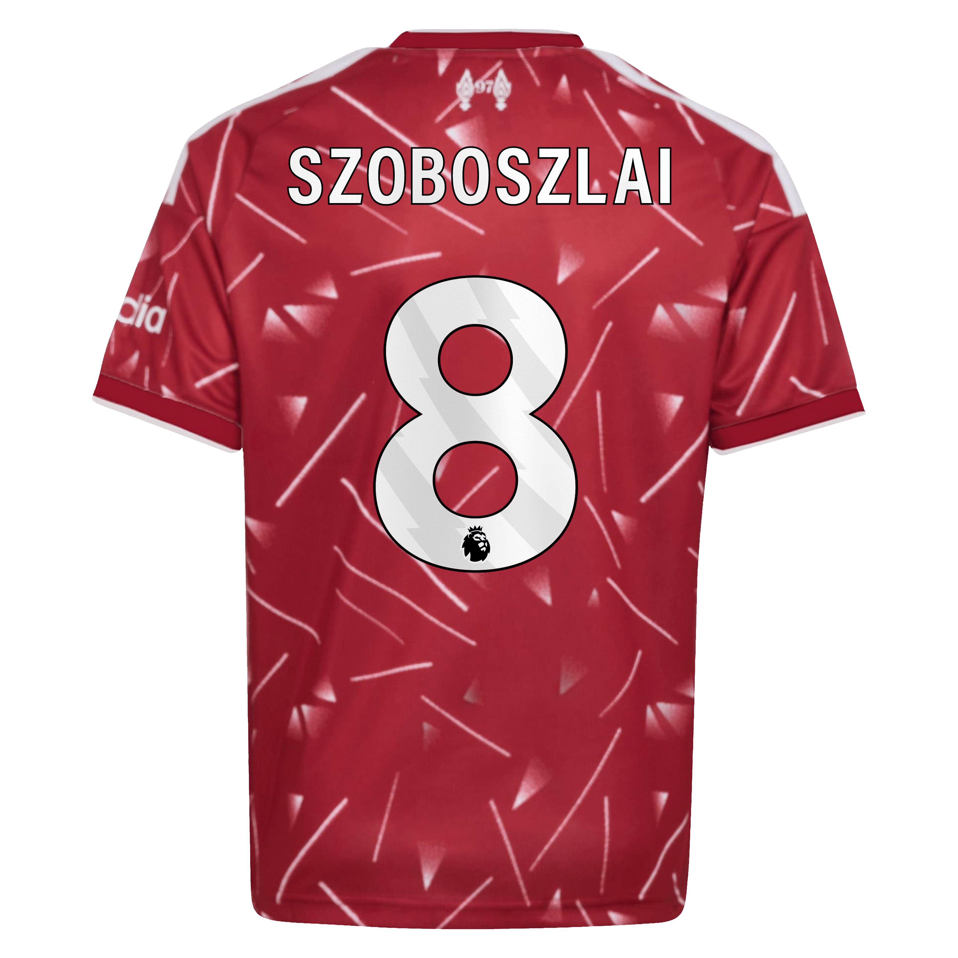Liverpool adidas Home Shirt 2026-27 - Kids with Szoboszlai 8 printing, , rebel_hi-res