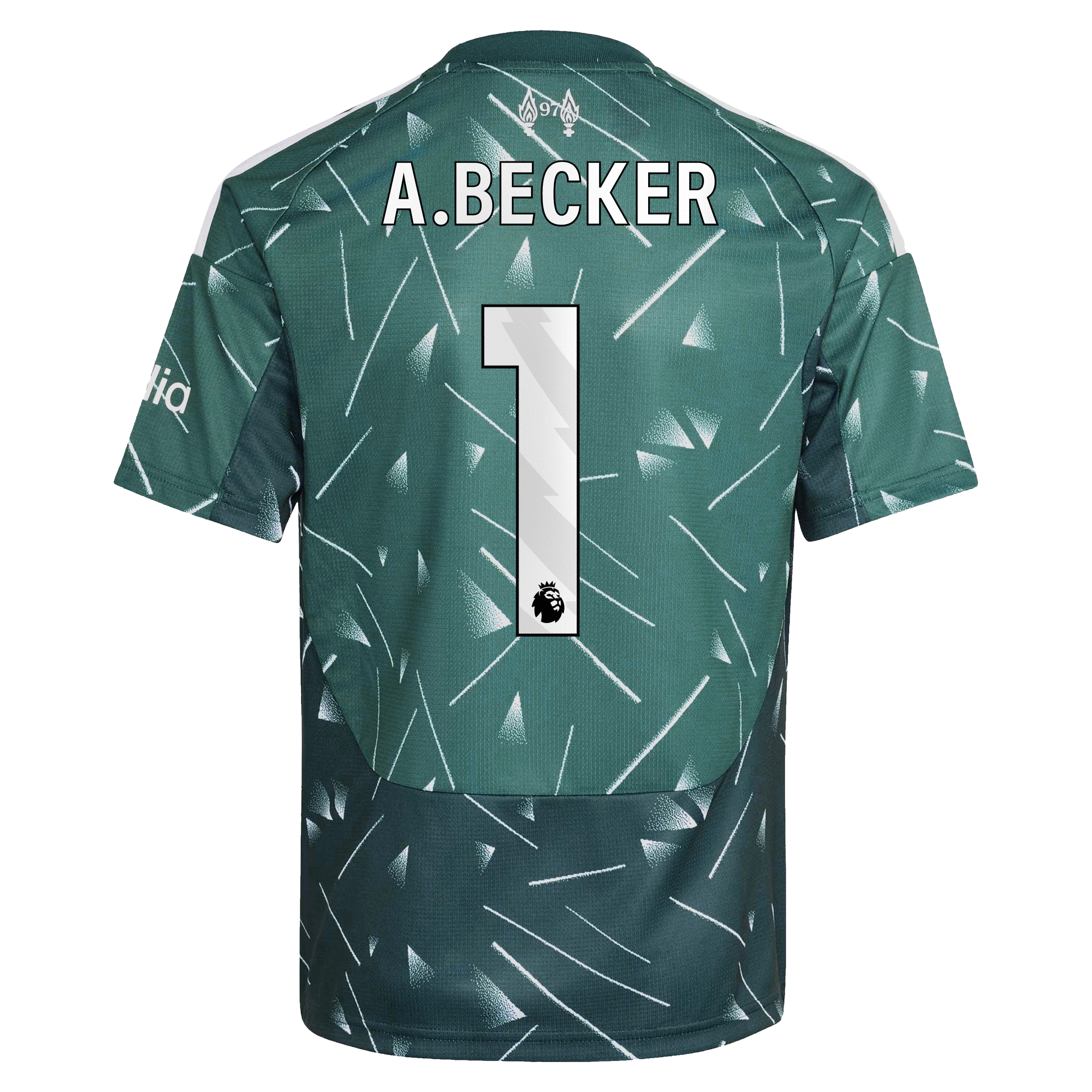 Liverpool adidas Home Goalkeeper Shirt 2026-27 - Kids - Long sleeve with A.Becker 1 printing, , rebel_hi-res