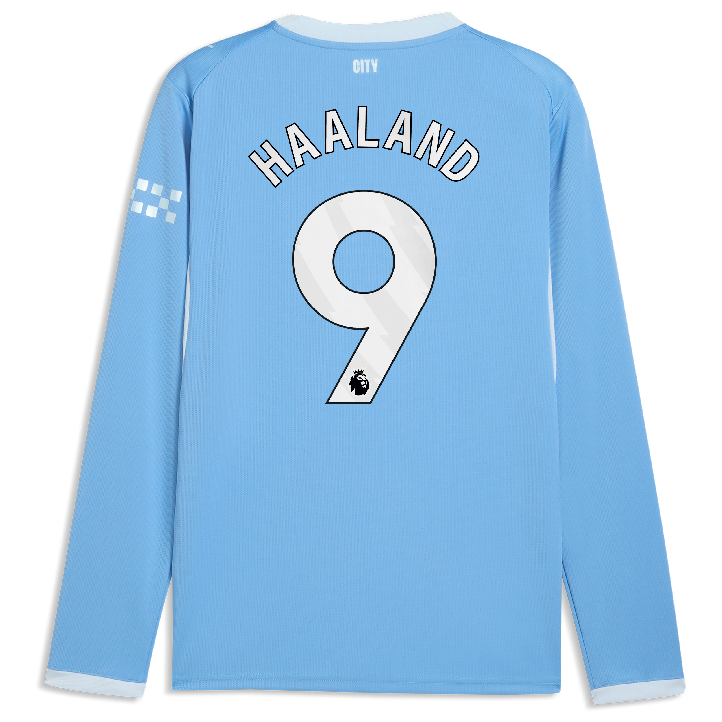 Manchester City PUMA Home Shirt 2026-27 - Long Sleeve with Haaland 9 printing, , rebel_hi-res