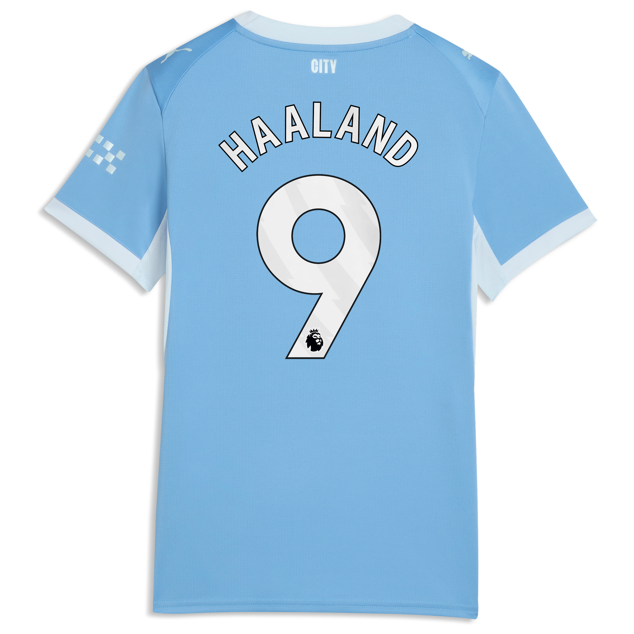 Manchester City PUMA Home Shirt 2026-27 - Womens with Haaland 9 printing, , rebel_hi-res
