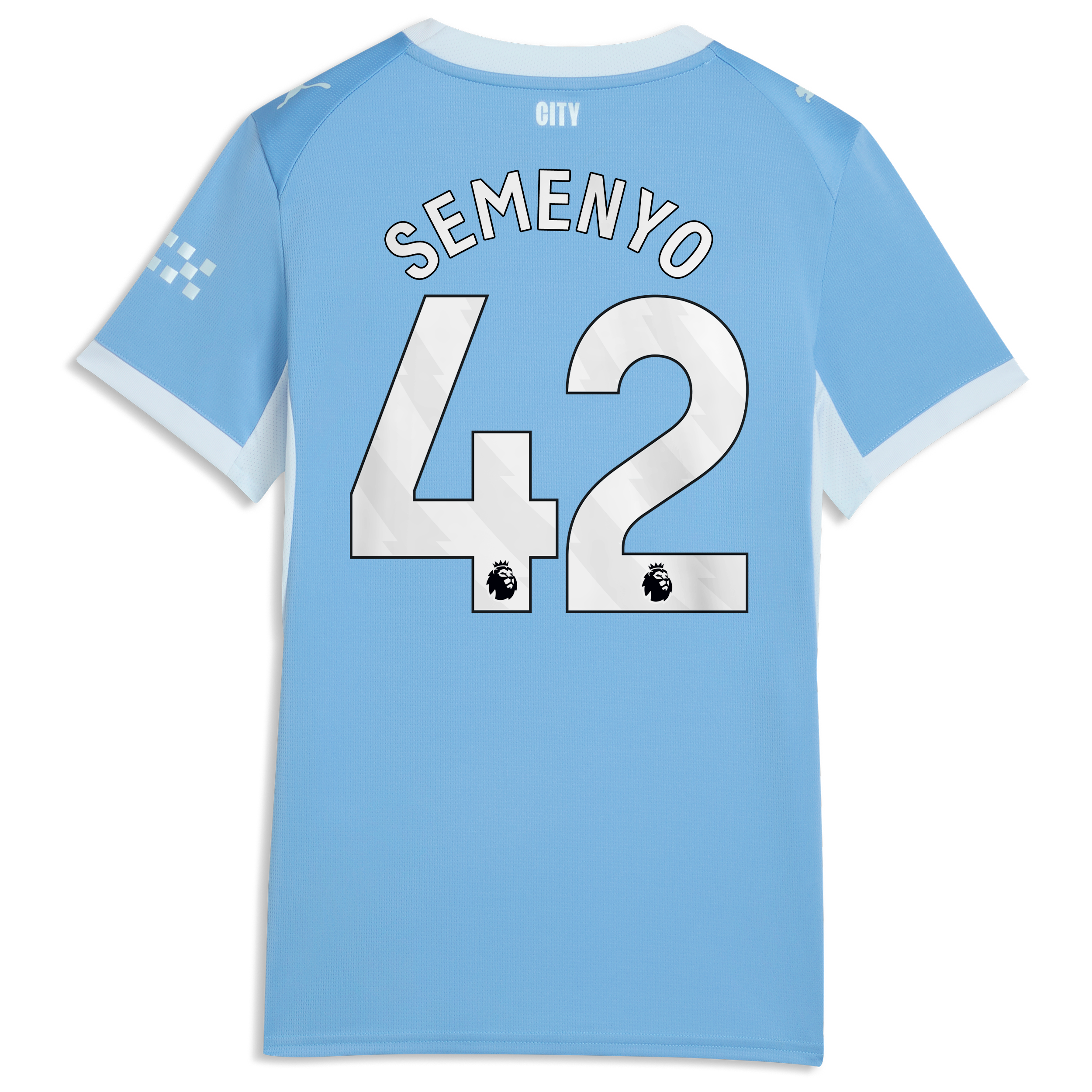 Manchester City PUMA Home Shirt 2026-27 - Womens with Semenyo 42 printing, , rebel_hi-res