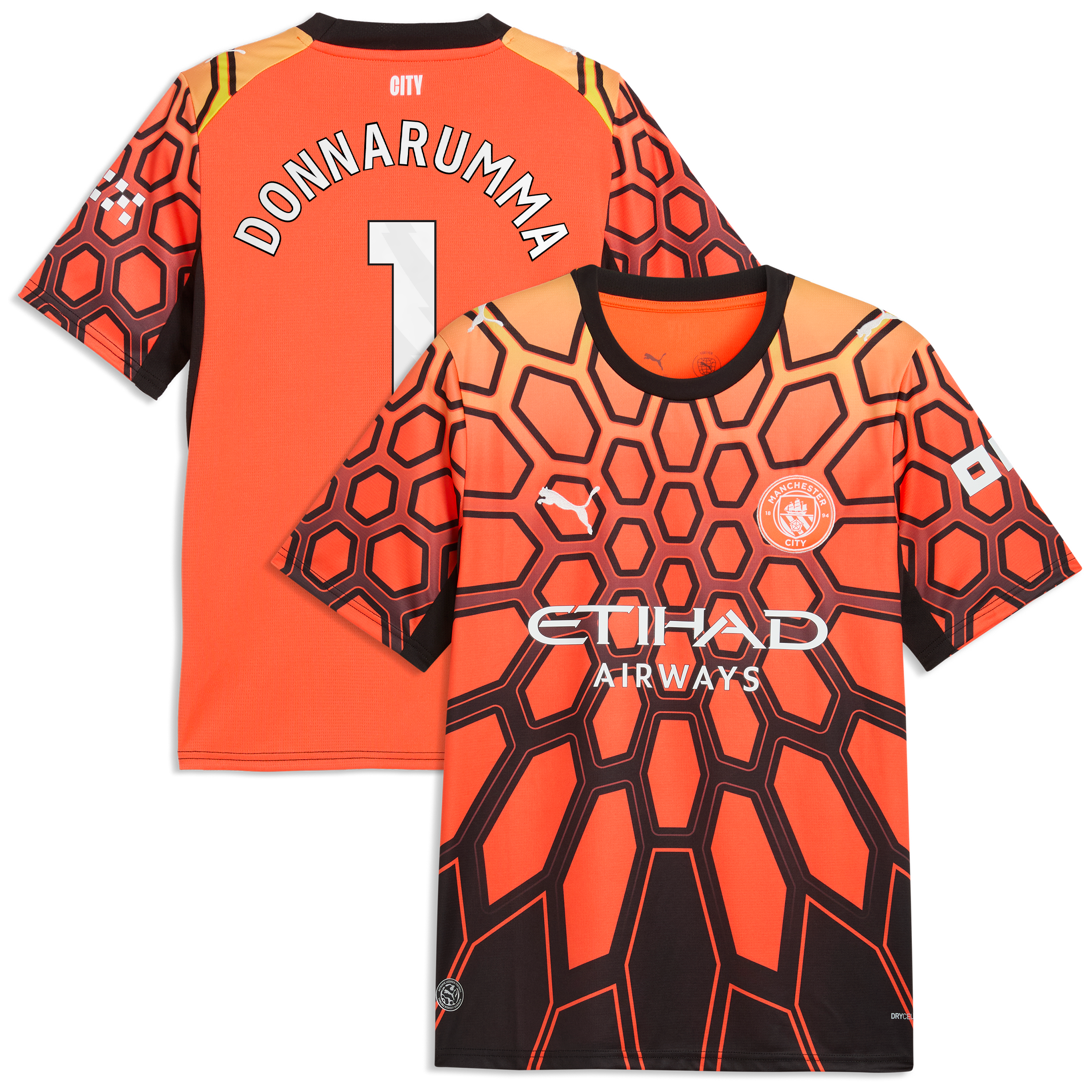Manchester City PUMA Goalkeeper Shirt 2026-27 with Donnarumma 1 printing, , rebel_hi-res