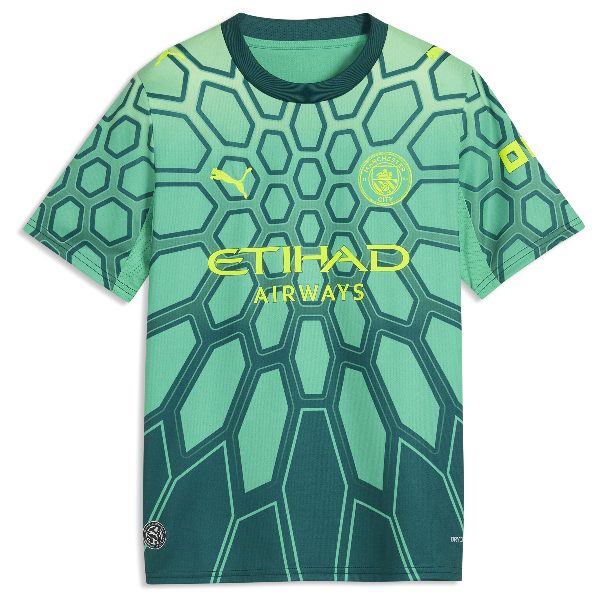 Manchester City PUMA Goalkeeper Shirt 2026-27 - Kids with Donnarumma 1 printing, , rebel_hi-res