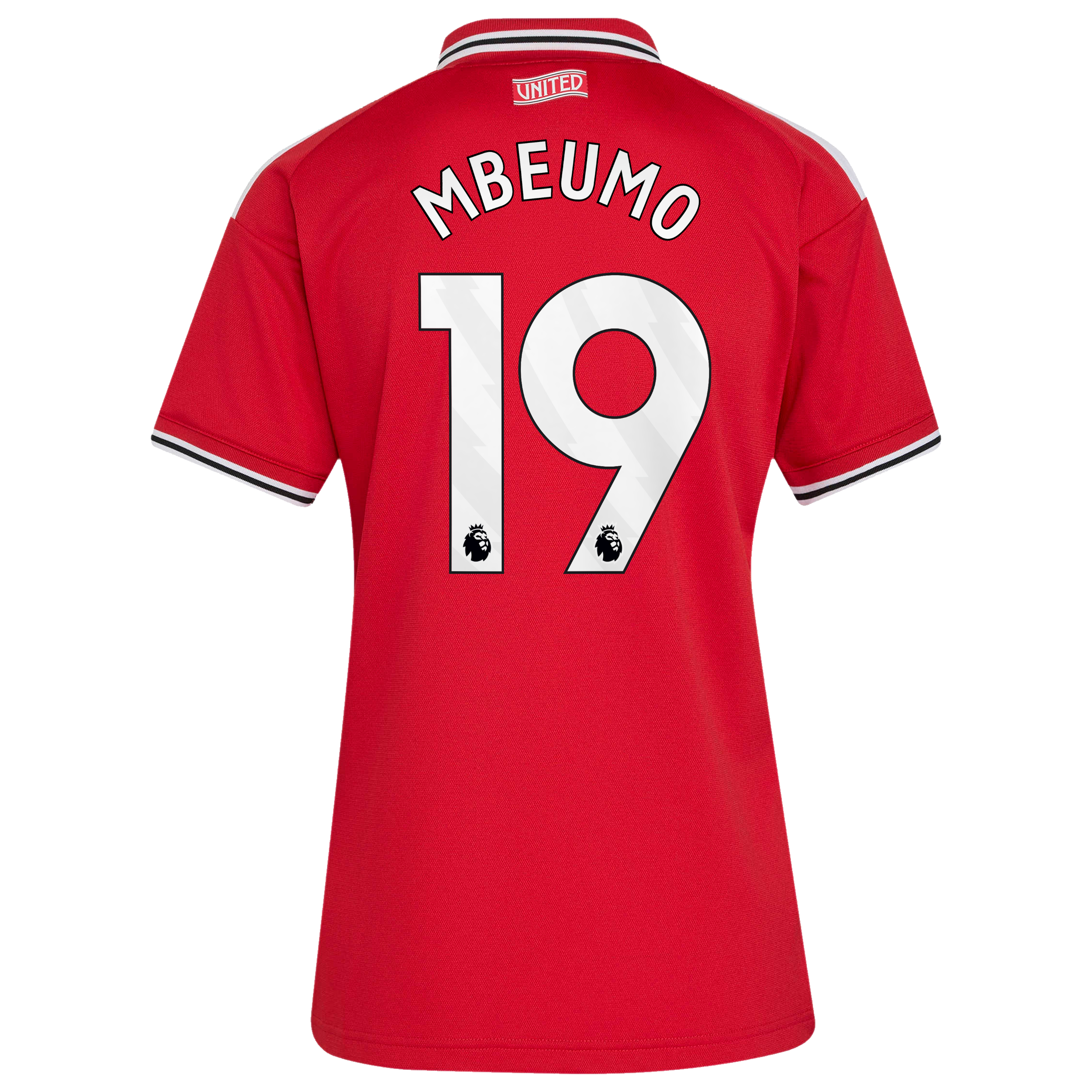 Manchester United adidas Home Shirt 2026-27 - Womens with Mbeumo 19 printing, , rebel_hi-res