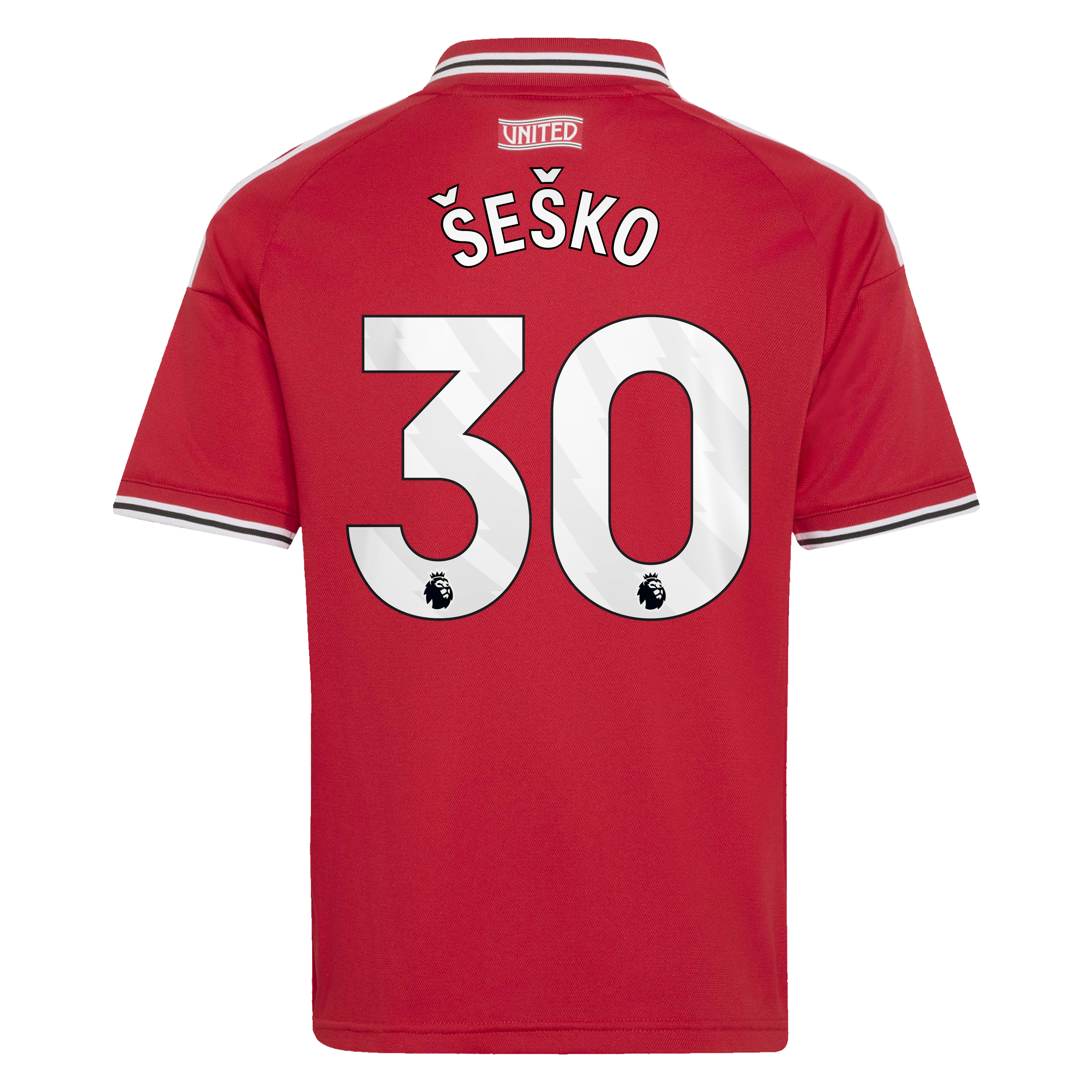 Manchester United adidas Home Shirt 2026-27 - Kids with &Scaron;e&scaron;ko 30 printing, , rebel_hi-res