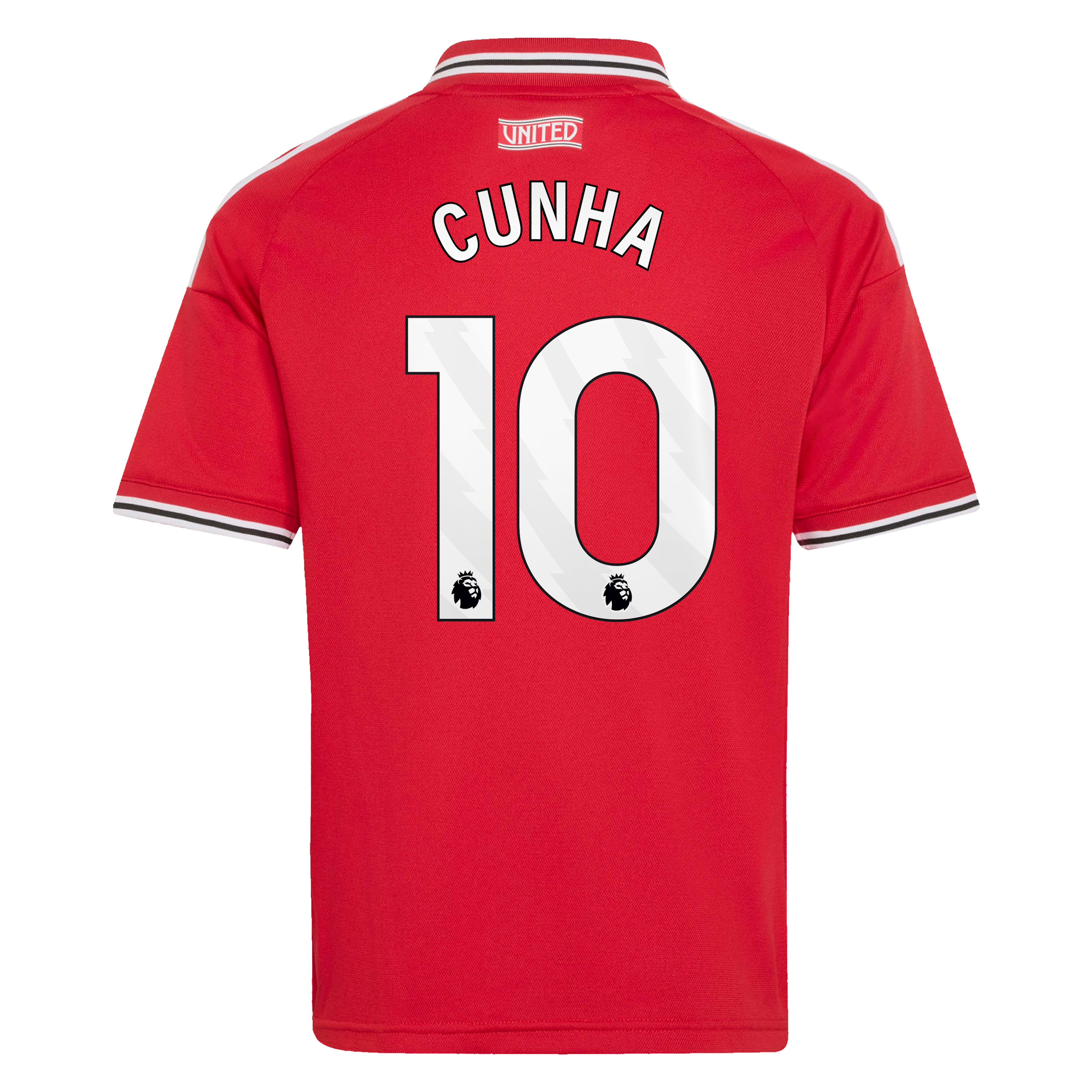 Manchester United adidas Home Shirt 2026-27 - Kids with Cunha 10 printing, , rebel_hi-res