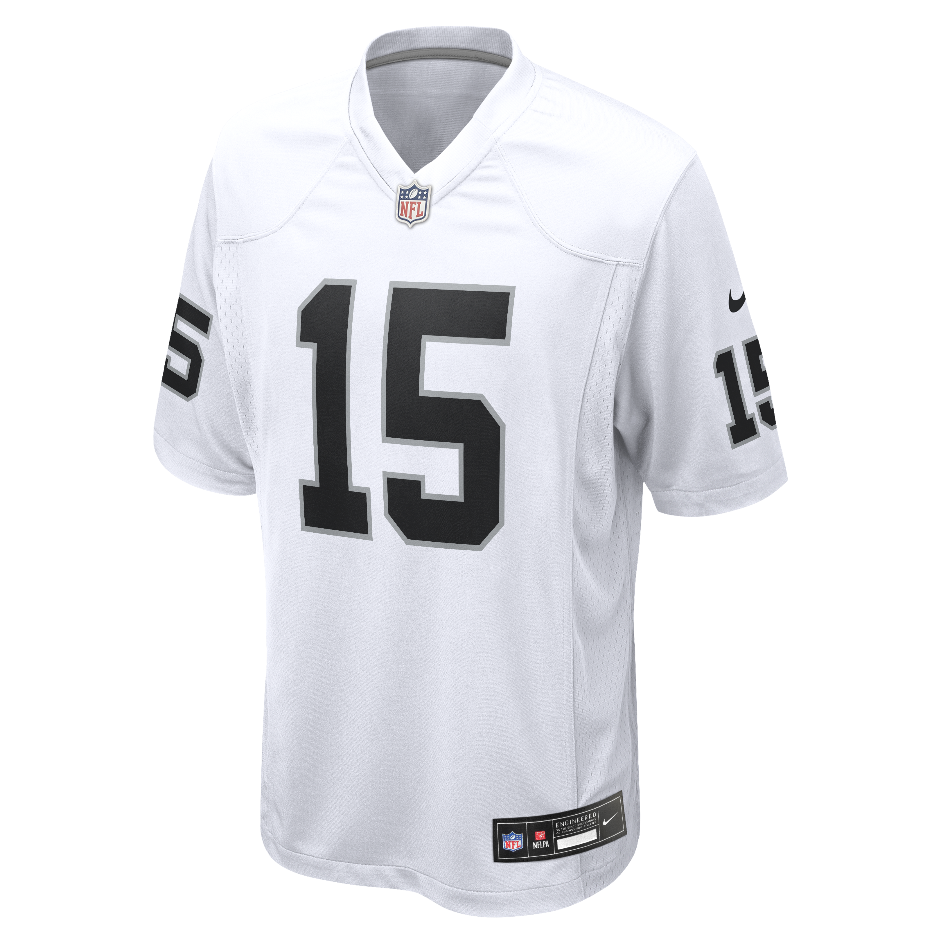 Las Vegas Raiders Nike Game Road Jersey - White - Fernando Mendoza - Mens, , rebel_hi-res
